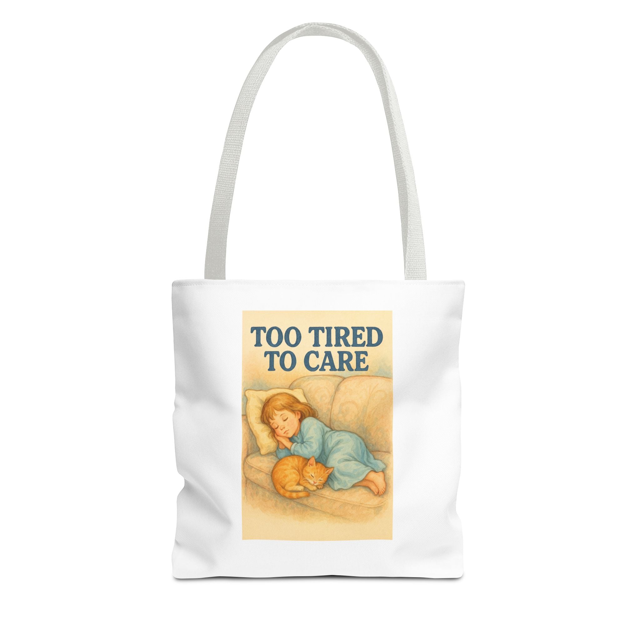 Too Tired To Care & Candy Chaos - Tote Bag  Fun Eco-Friendly Shoulder Bag