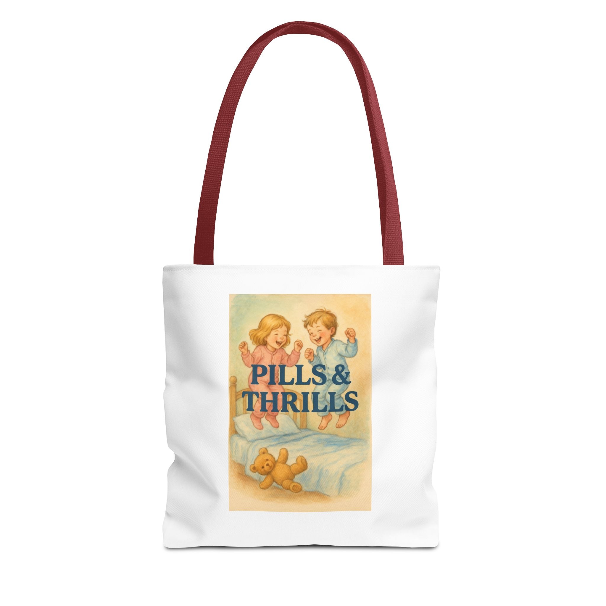 Pills & Thrills & Candy Chaos - Tote Bag  Fun Eco-Friendly Shoulder Bag