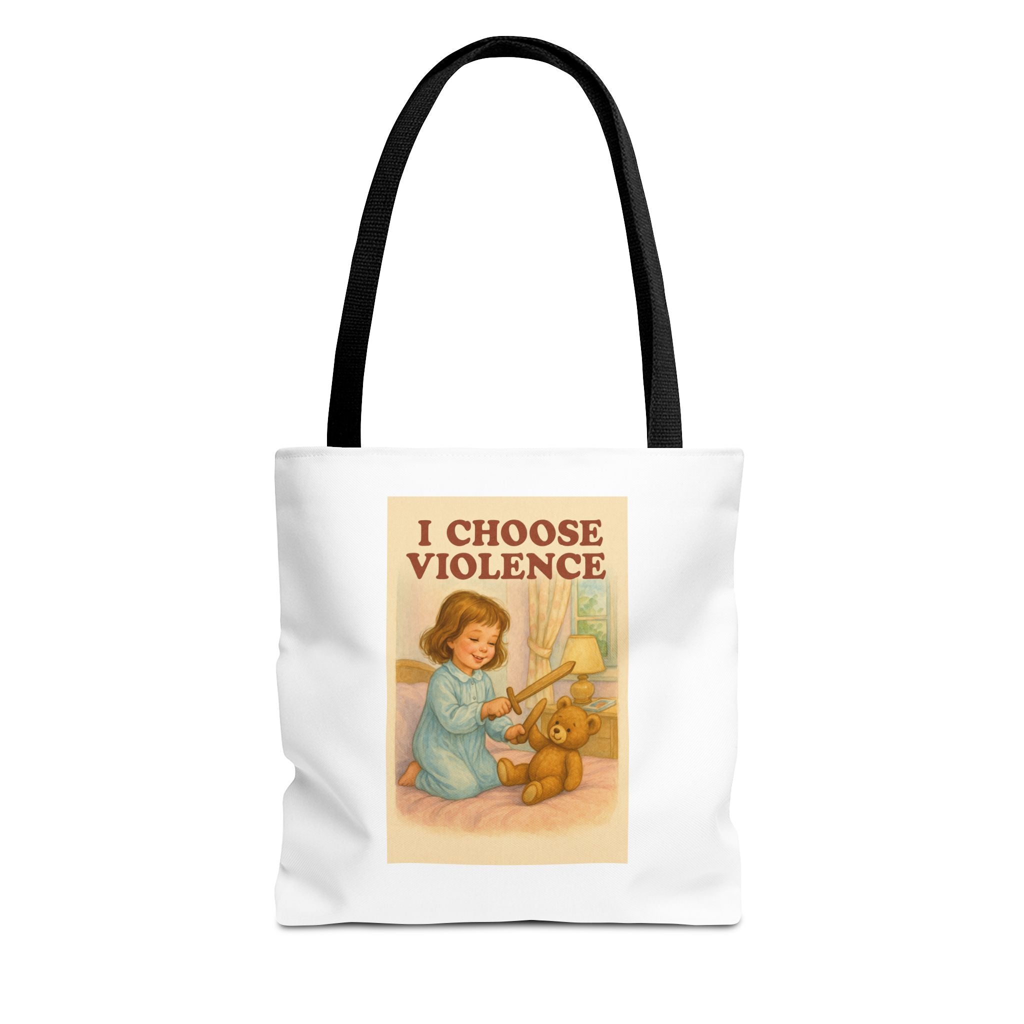 I Choose Violence & Candy Chaos - Tote Bag  Fun Eco-Friendly Shoulder Bag