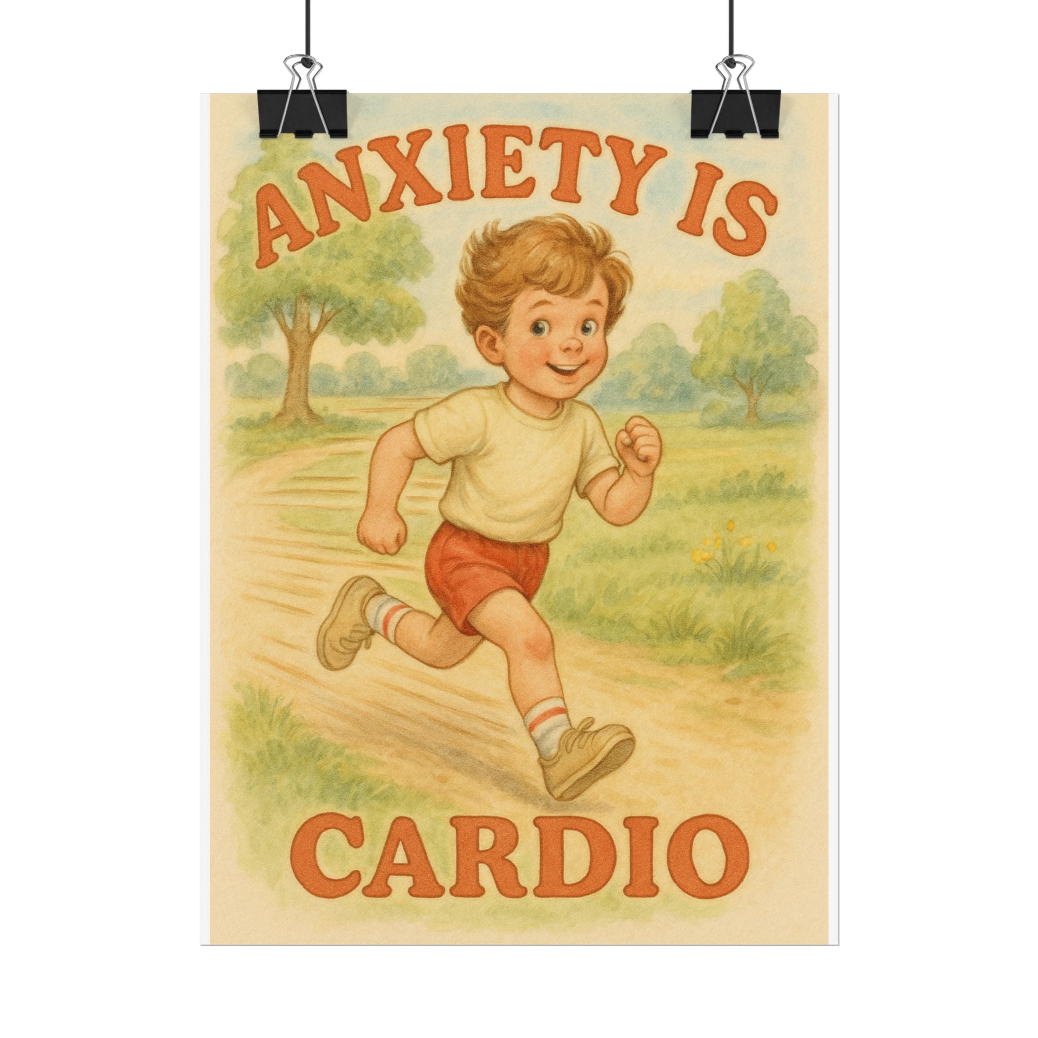 Anxiety Is My Cardio Poster 6" x 8"