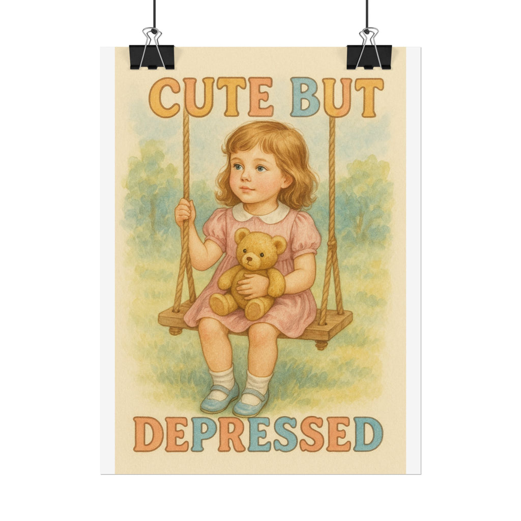 Cut But Depressed Poster 6" x 8"