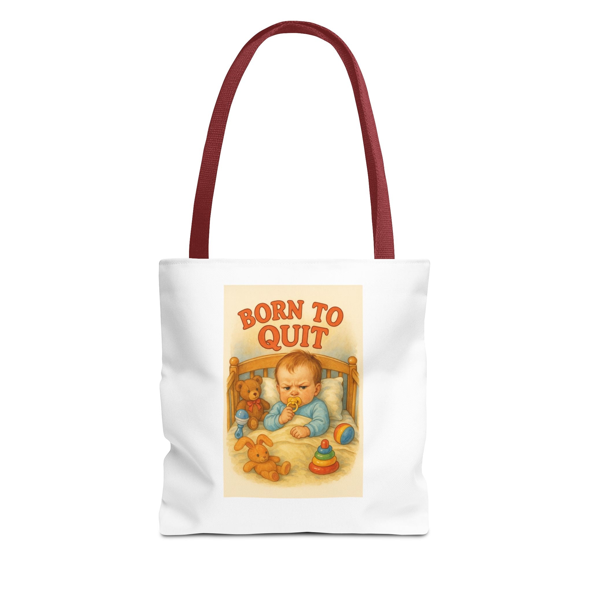 Born To Quit & Candy Chaos - Tote Bag  Fun Eco-Friendly Shoulder Bag