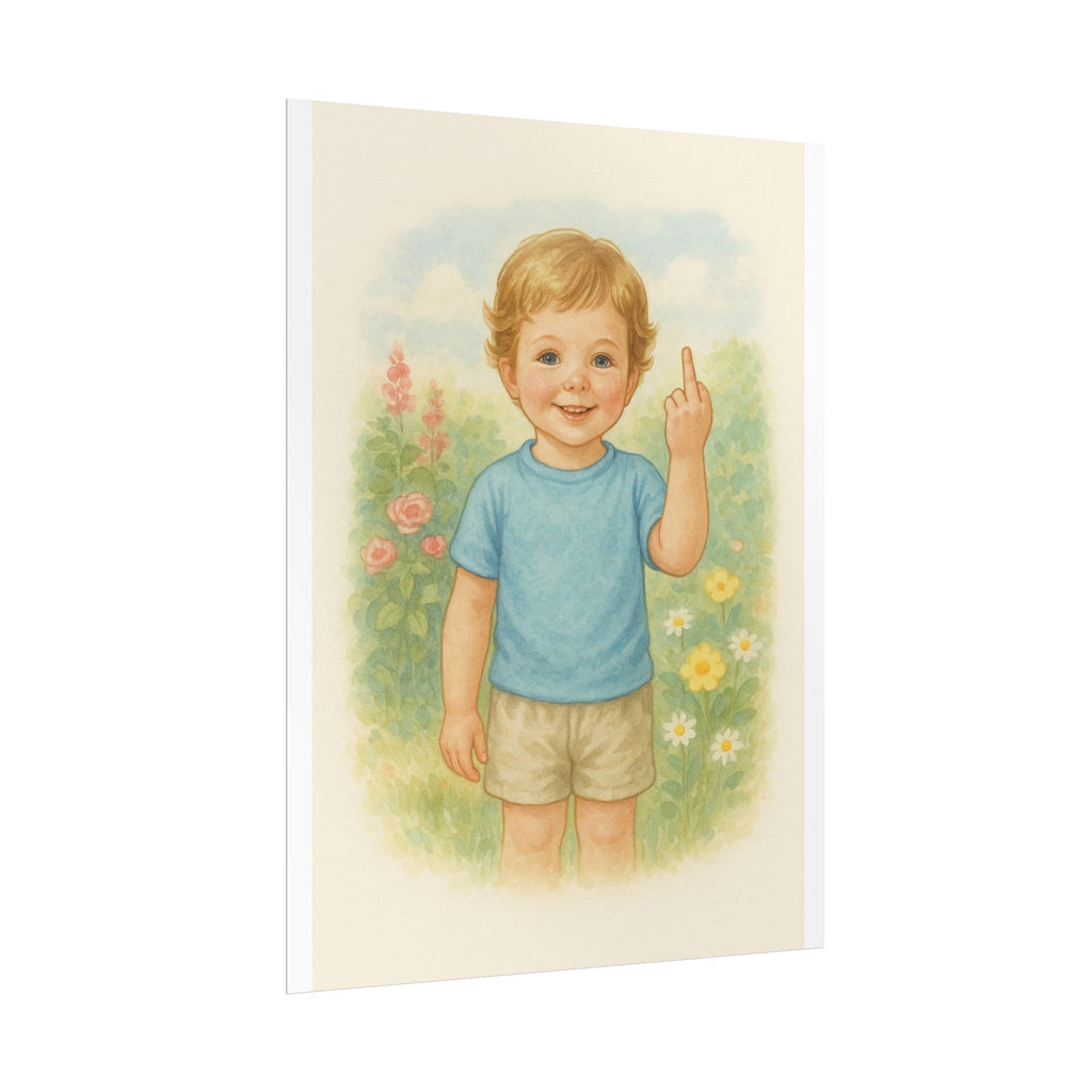 Middle Finger Poster 6" x 8"