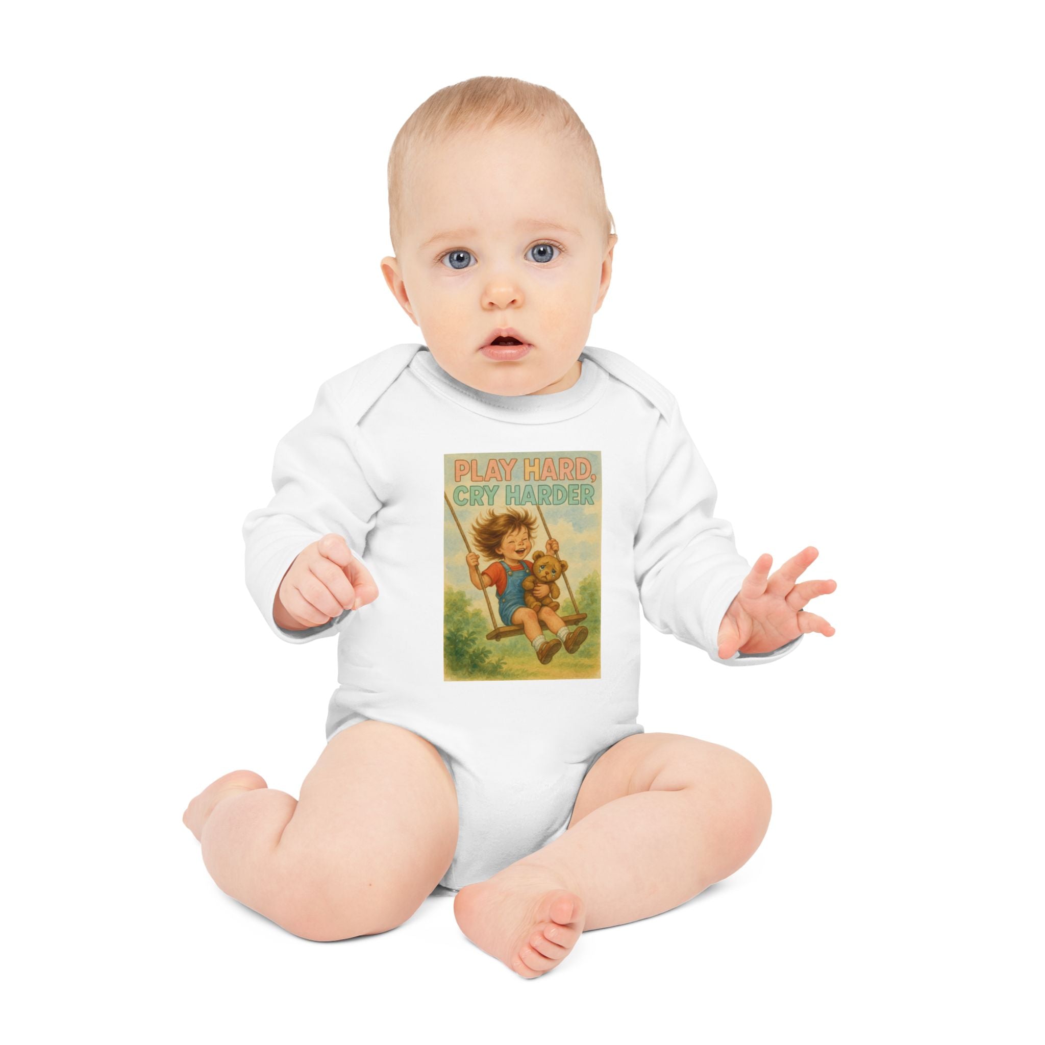 Play Hard, Cry Harder - Funny Baby Bodysuit