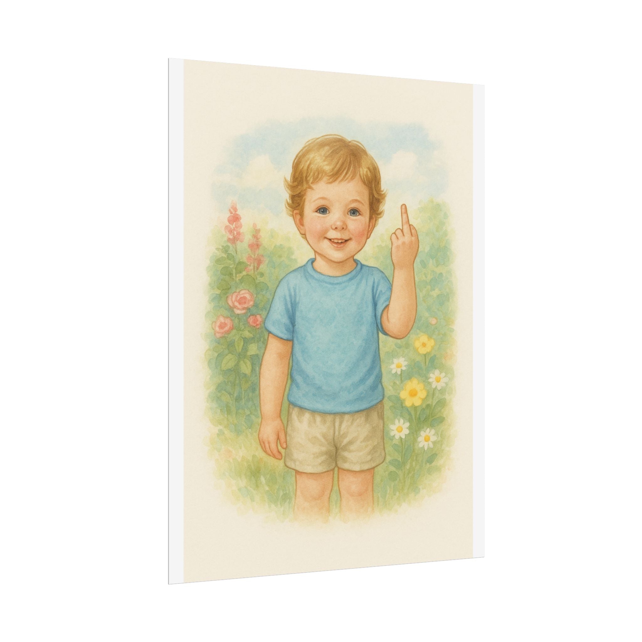 Middle Finger Poster 6" x 8"