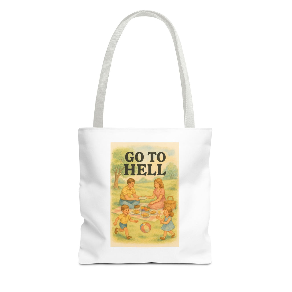 Go To Hell & Candy Chaos - Tote Bag  Fun Eco-Friendly Shoulder Bag