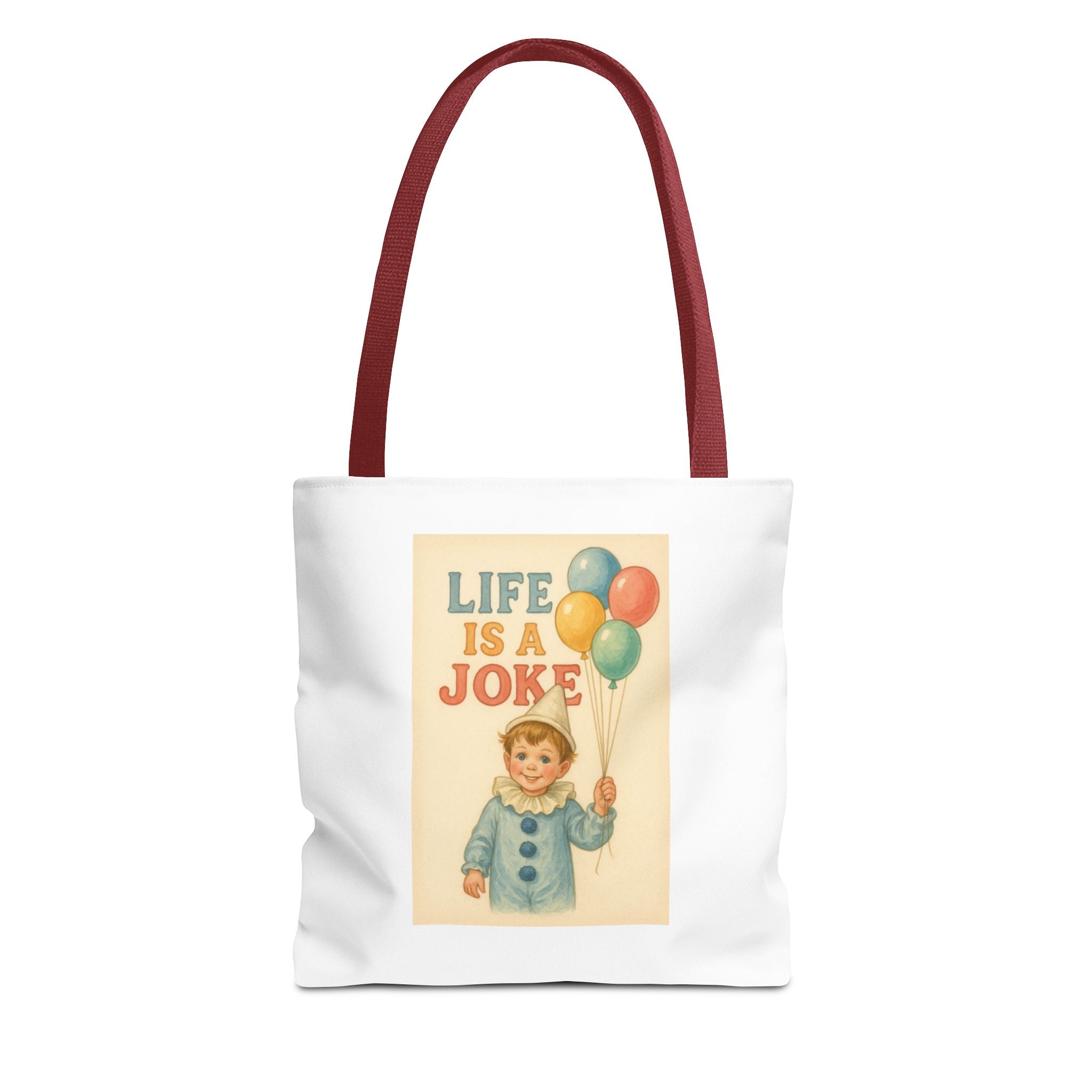 Life Is A Joke & Candy Chaos - Tote Bag  Fun Eco-Friendly Shoulder Bag