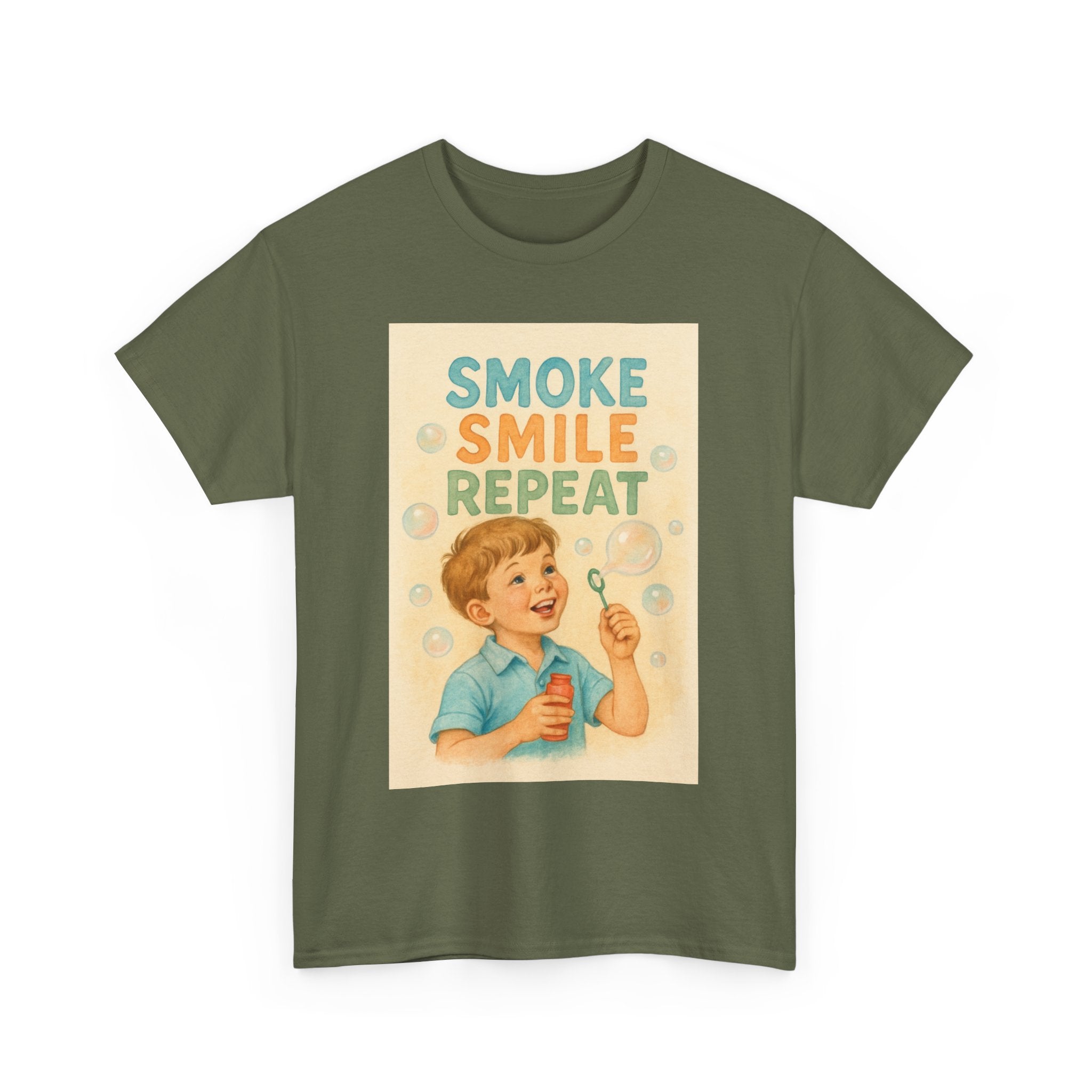 Smoke, Smile, Repeat - Unisex Funny T-Shirt