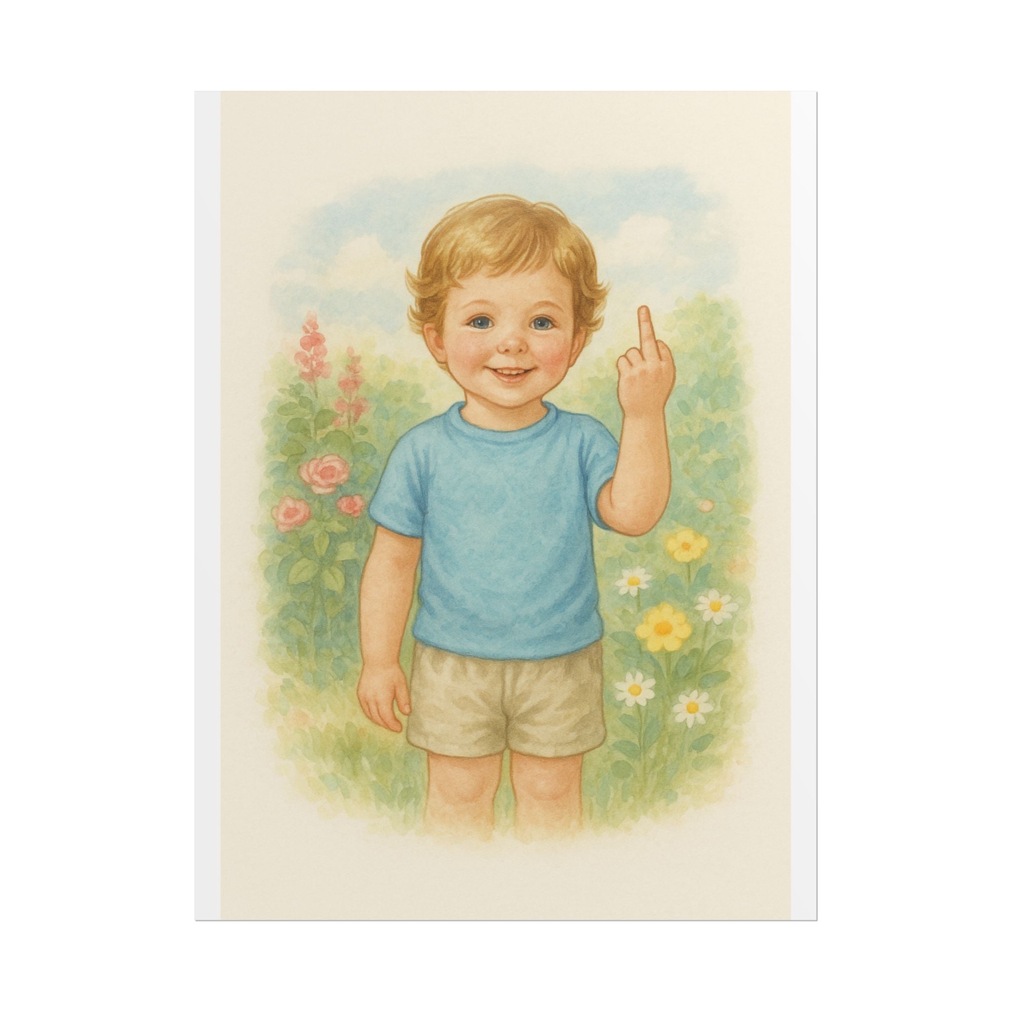 Middle Finger Poster 6" x 8"