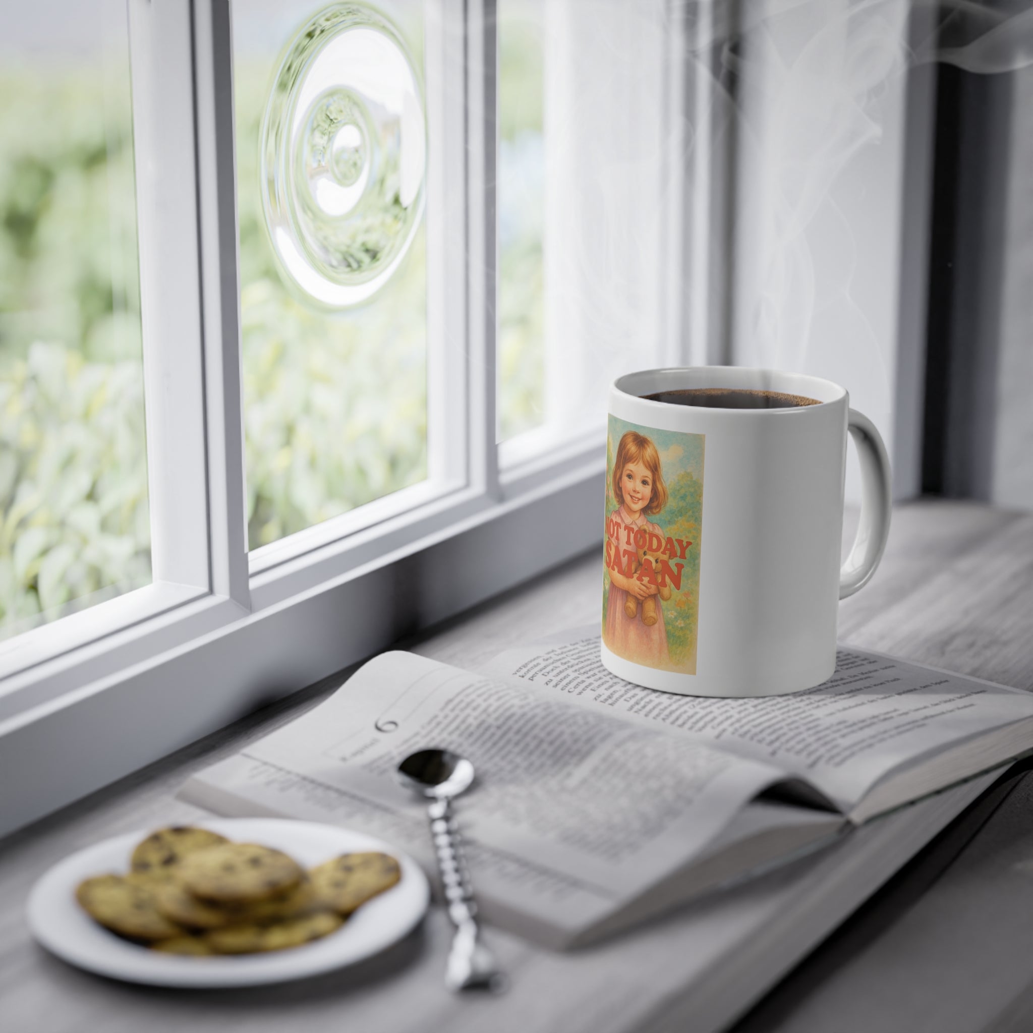 Not Today Satan Funny Mug