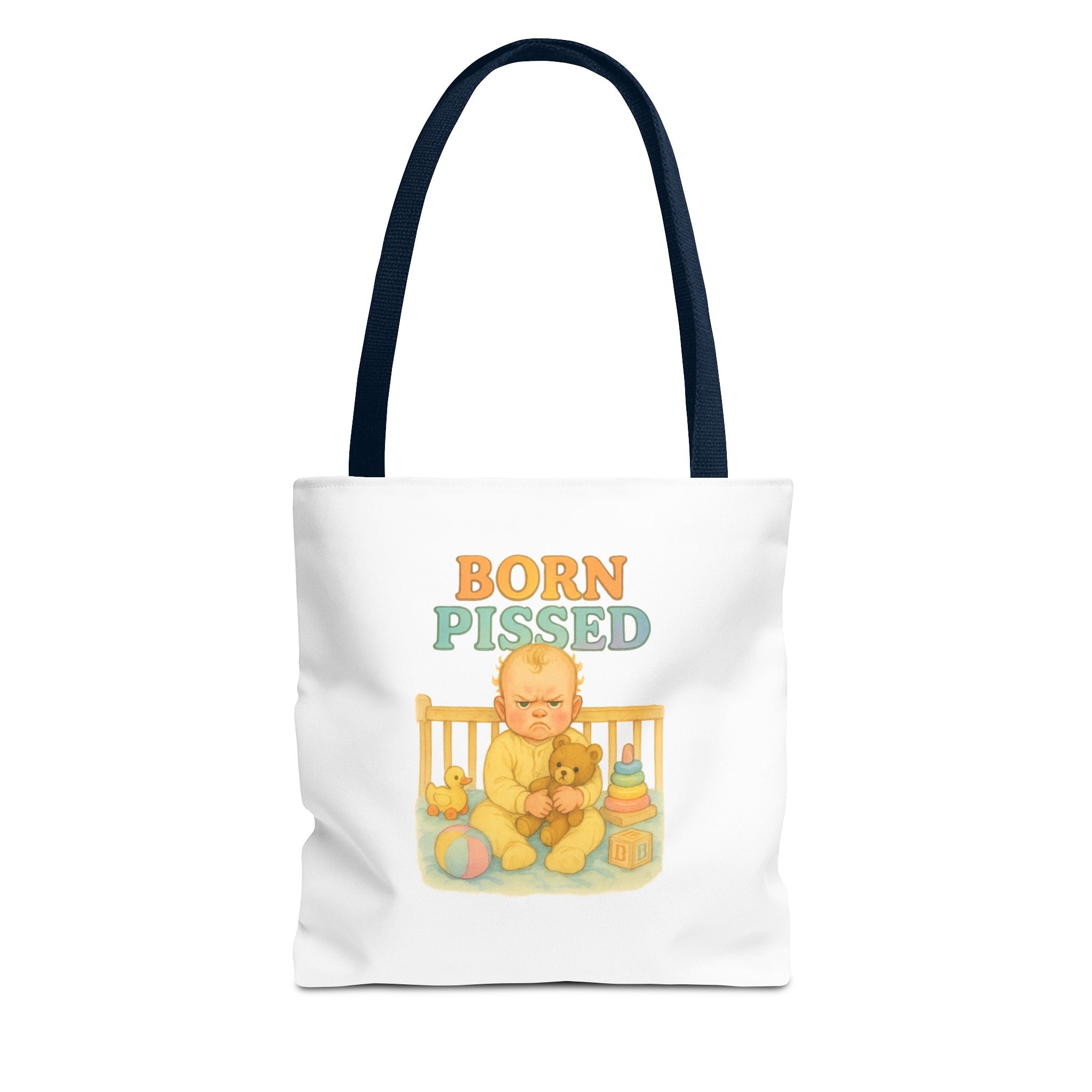 Born Pissed & Candy Chaos - Tote Bag  Fun Eco-Friendly Shoulder Bag