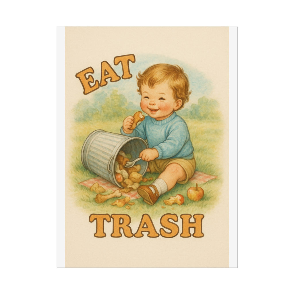 Eat Trash Poster 6" x 8"