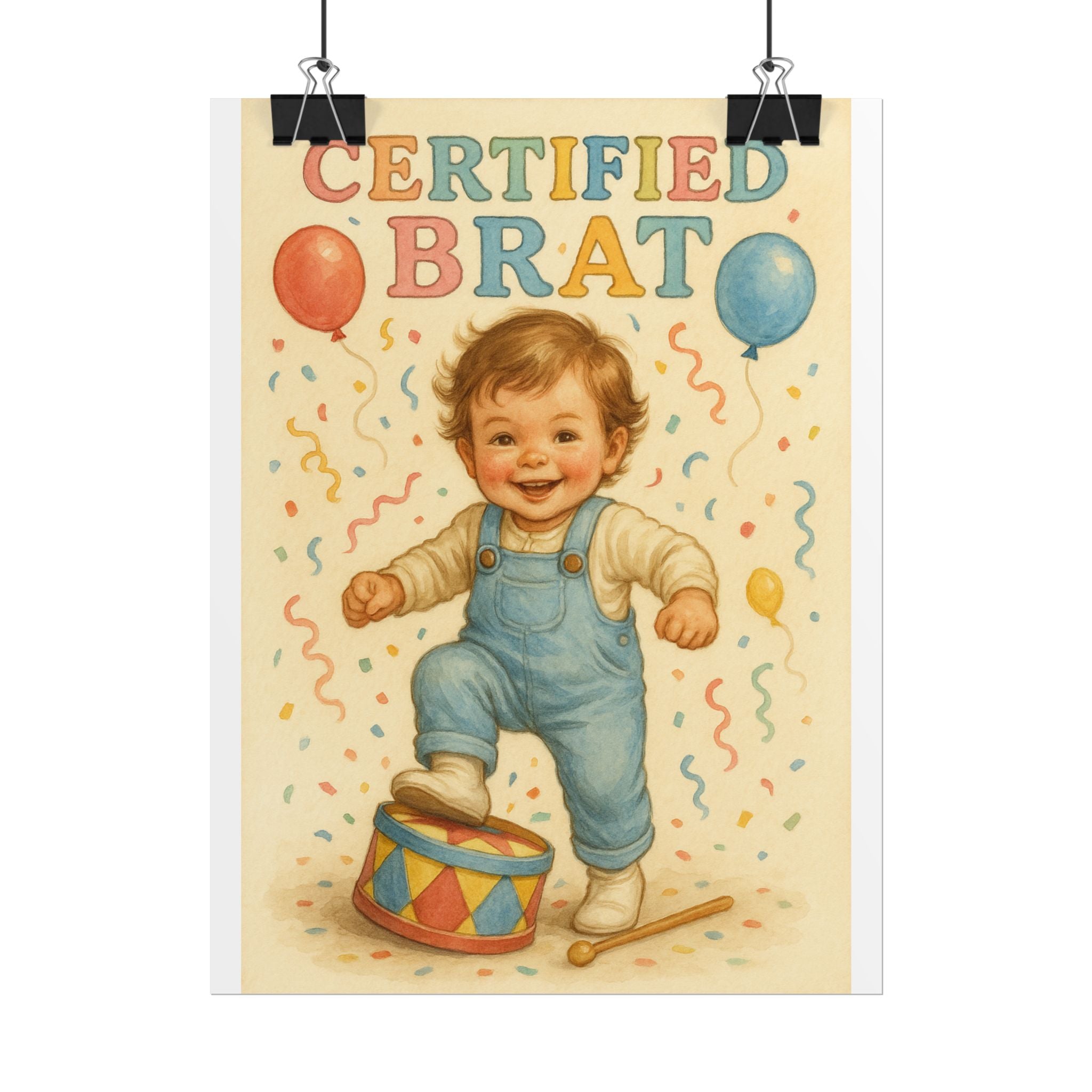 Certified Brat Poster 6" x 8"