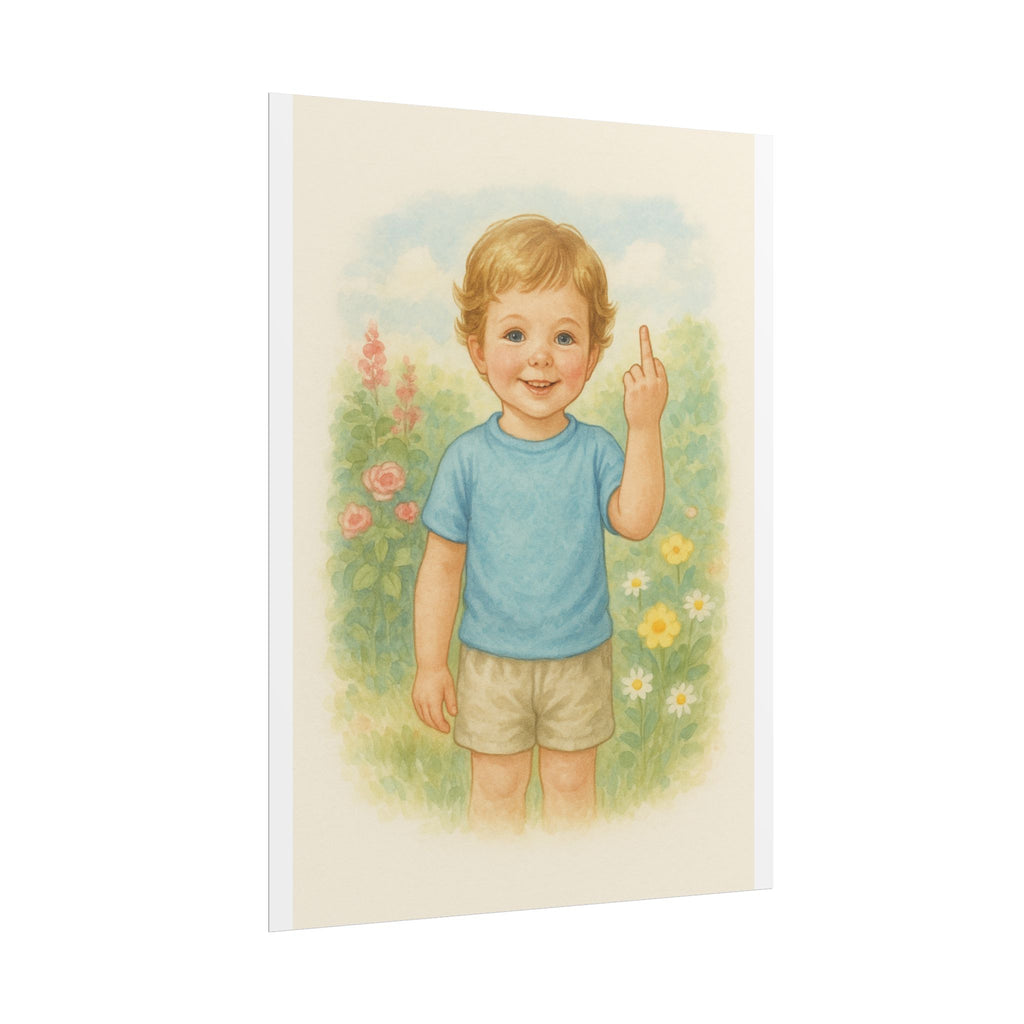 Middle Finger Poster 6" x 8"
