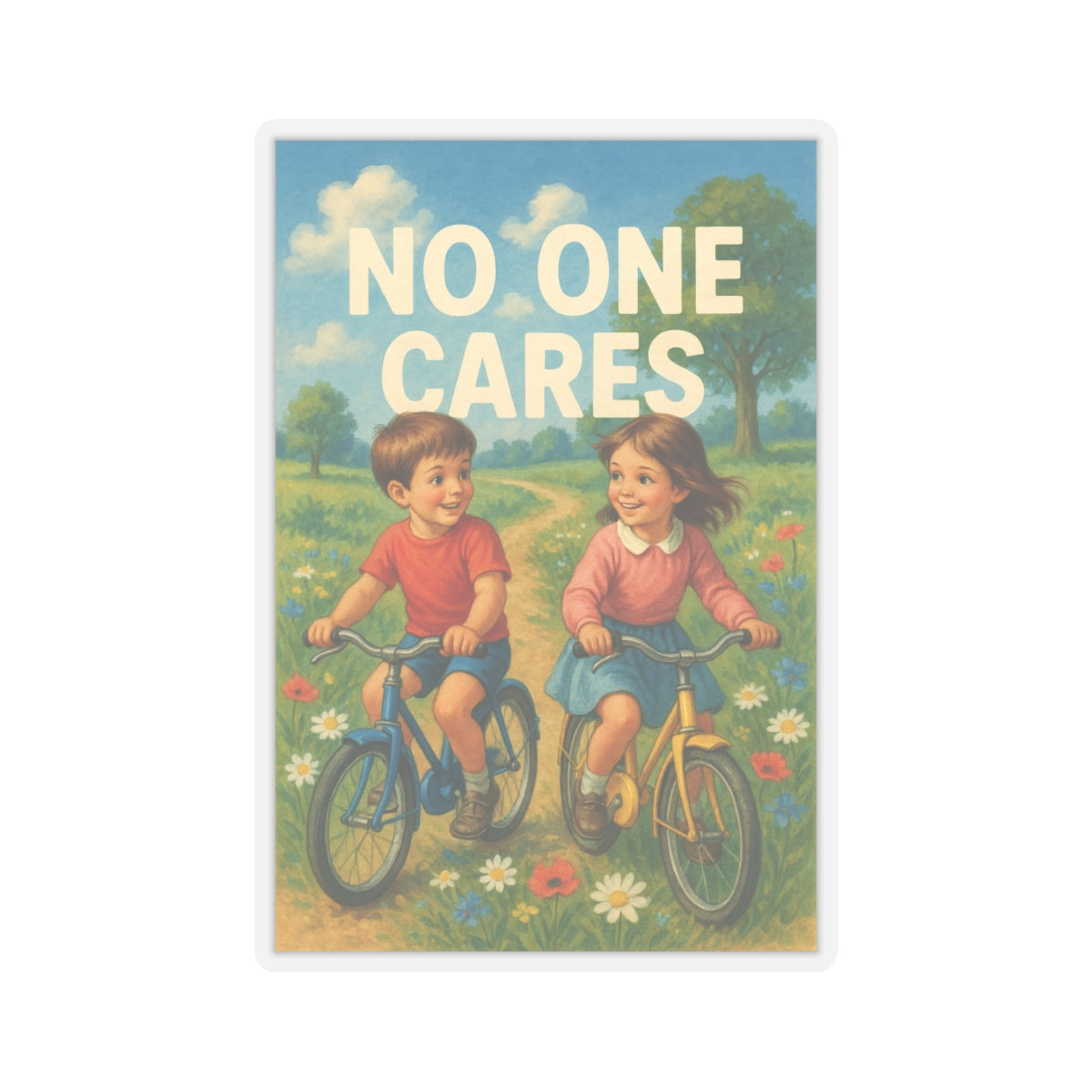 No One Cares Sticker