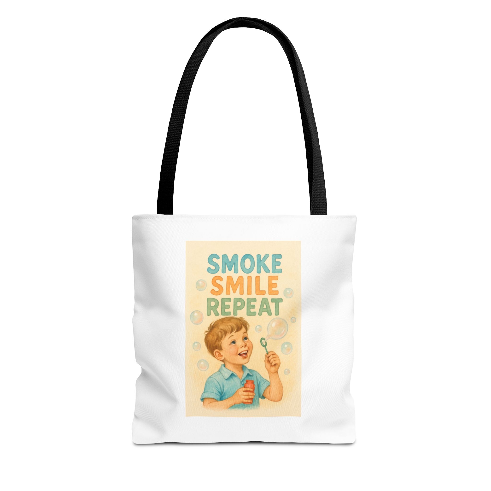 Smoke Smile Repeat & Candy Chaos - Tote Bag  Fun Eco-Friendly Shoulder Bag