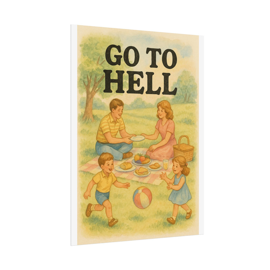 Go To Hell Poster 6" x 8"