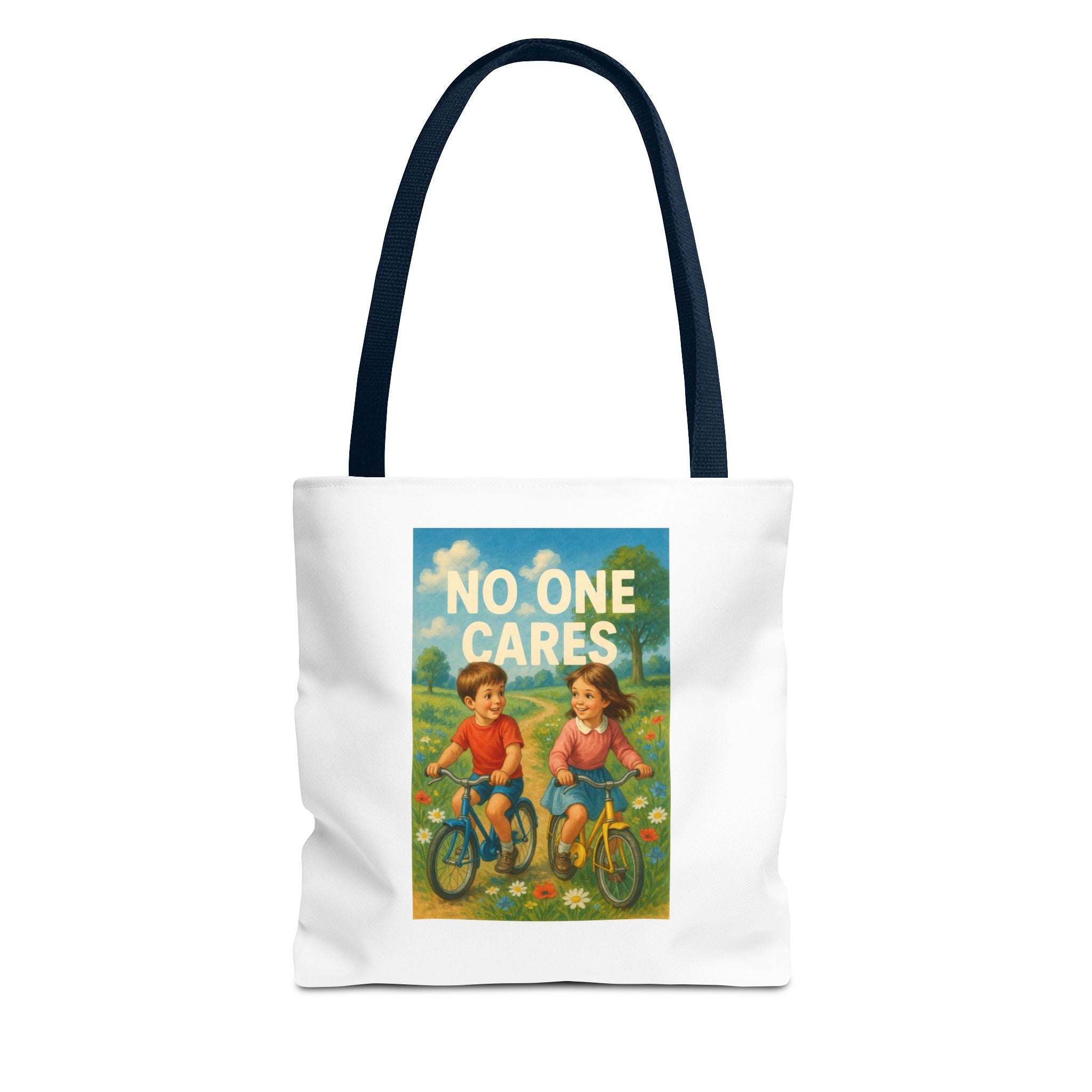 No One Cares & Candy Chaos - Tote Bag  Fun Eco-Friendly Shoulder Bag