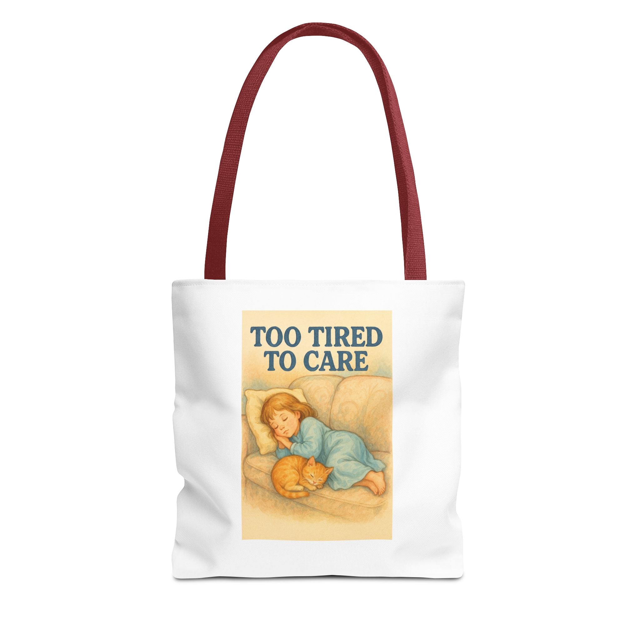 Too Tired To Care & Candy Chaos - Tote Bag  Fun Eco-Friendly Shoulder Bag