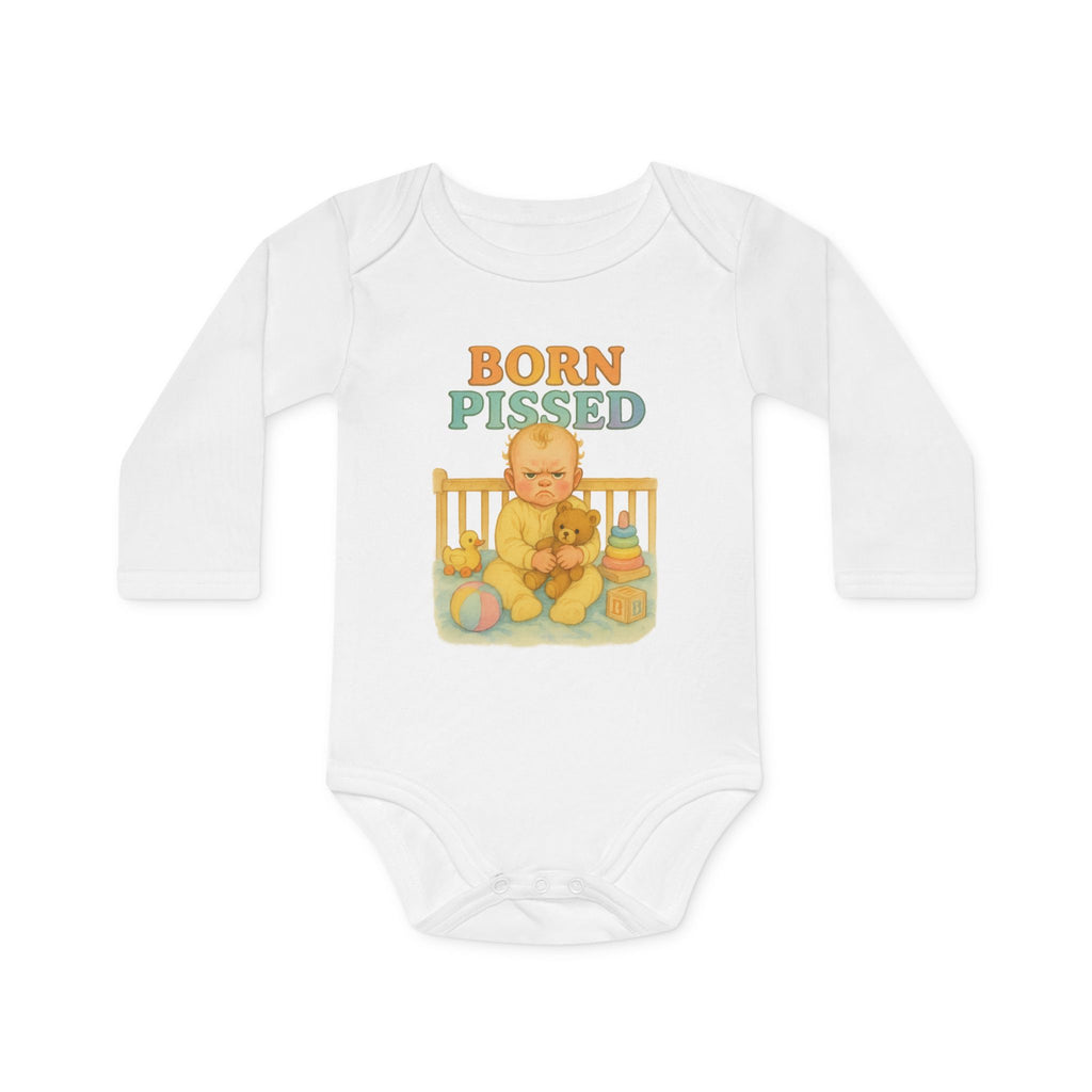 Born Pissed - Funny Baby Bodysuit
