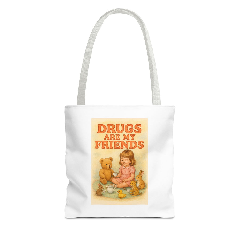 Drugs Are My Friends & Candy Chaos - Tote Bag  Fun Eco-Friendly Shoulder Bag