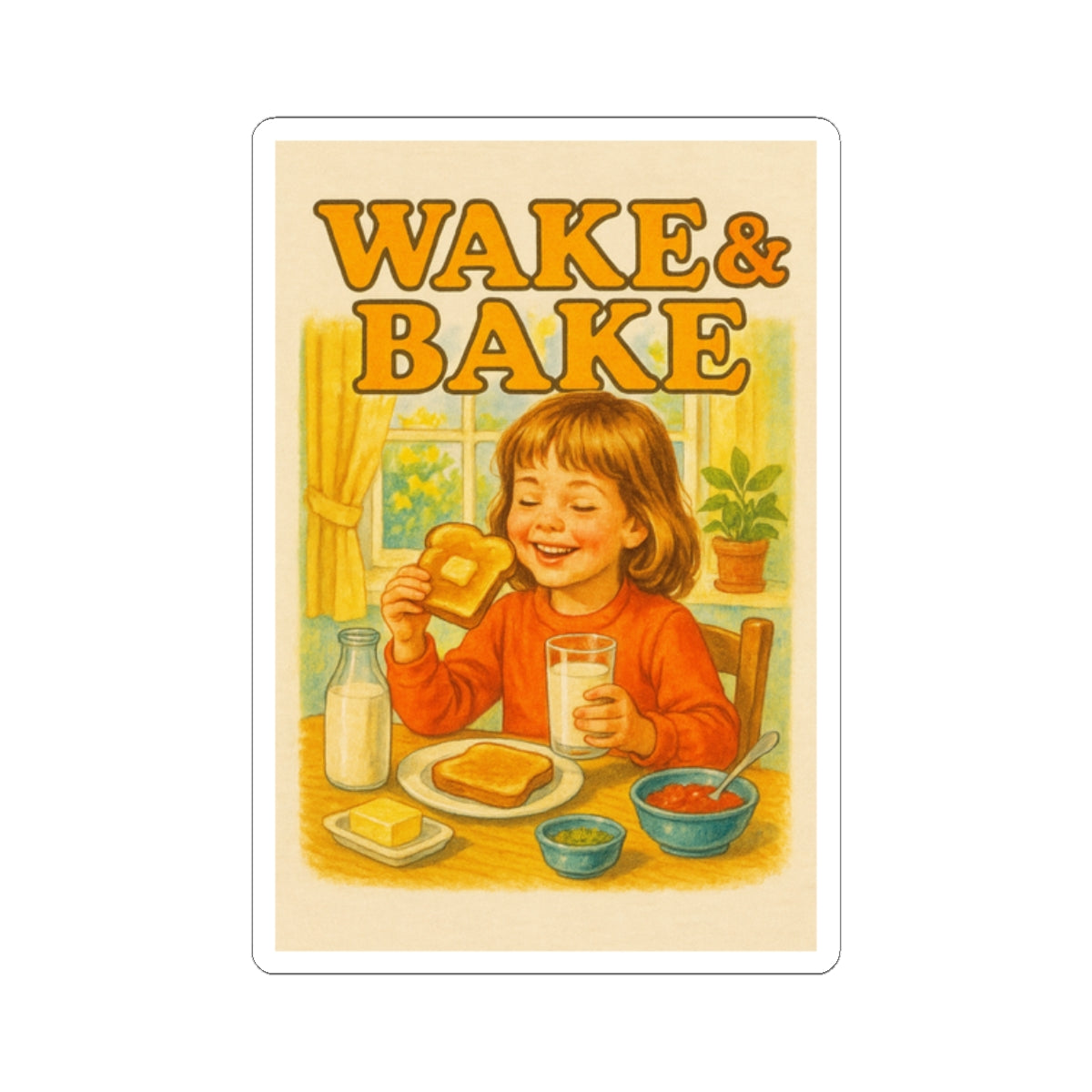 Wake & Bake Sticker