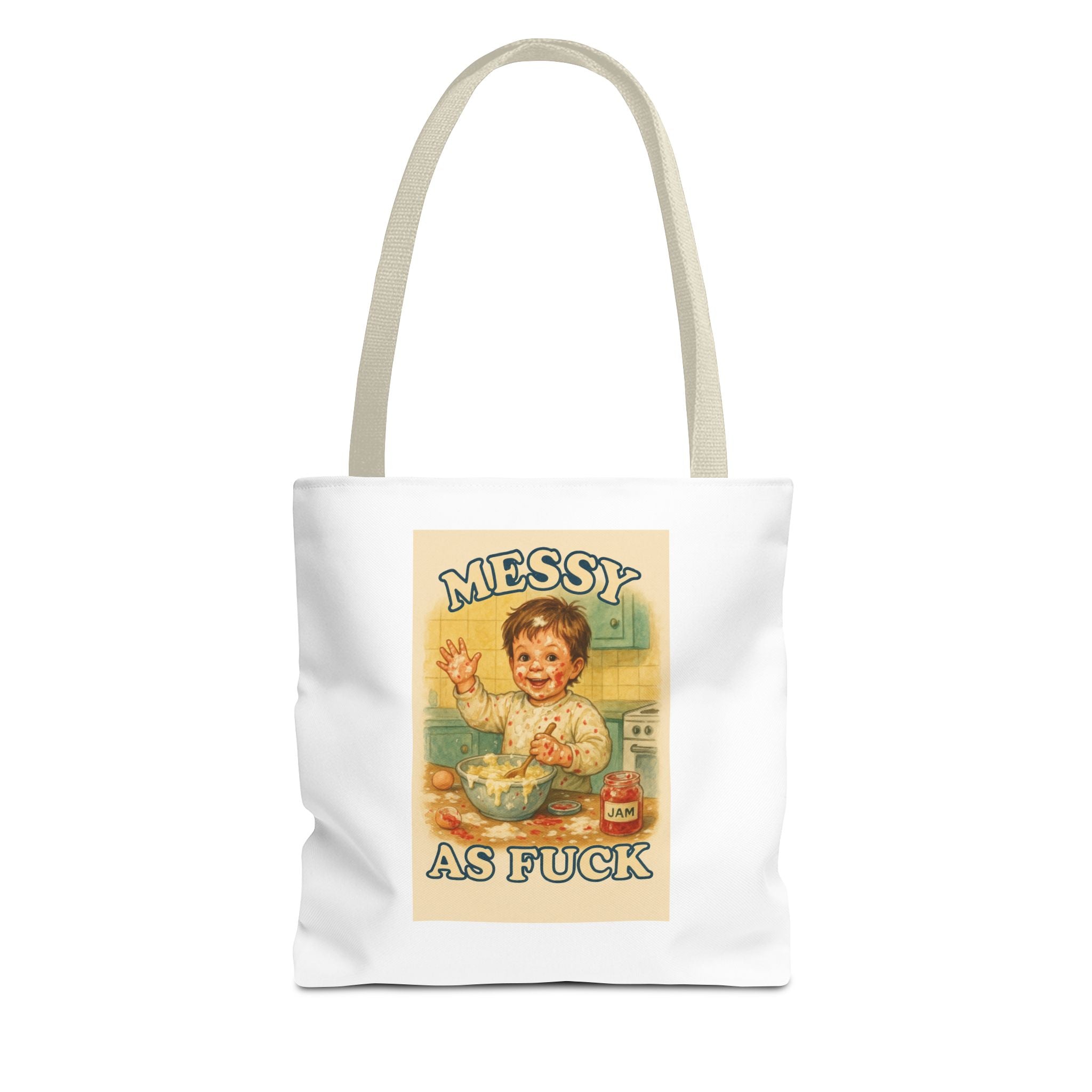 Messy As Fuck & Candy Chaos - Tote Bag  Fun Eco-Friendly Shoulder Bag