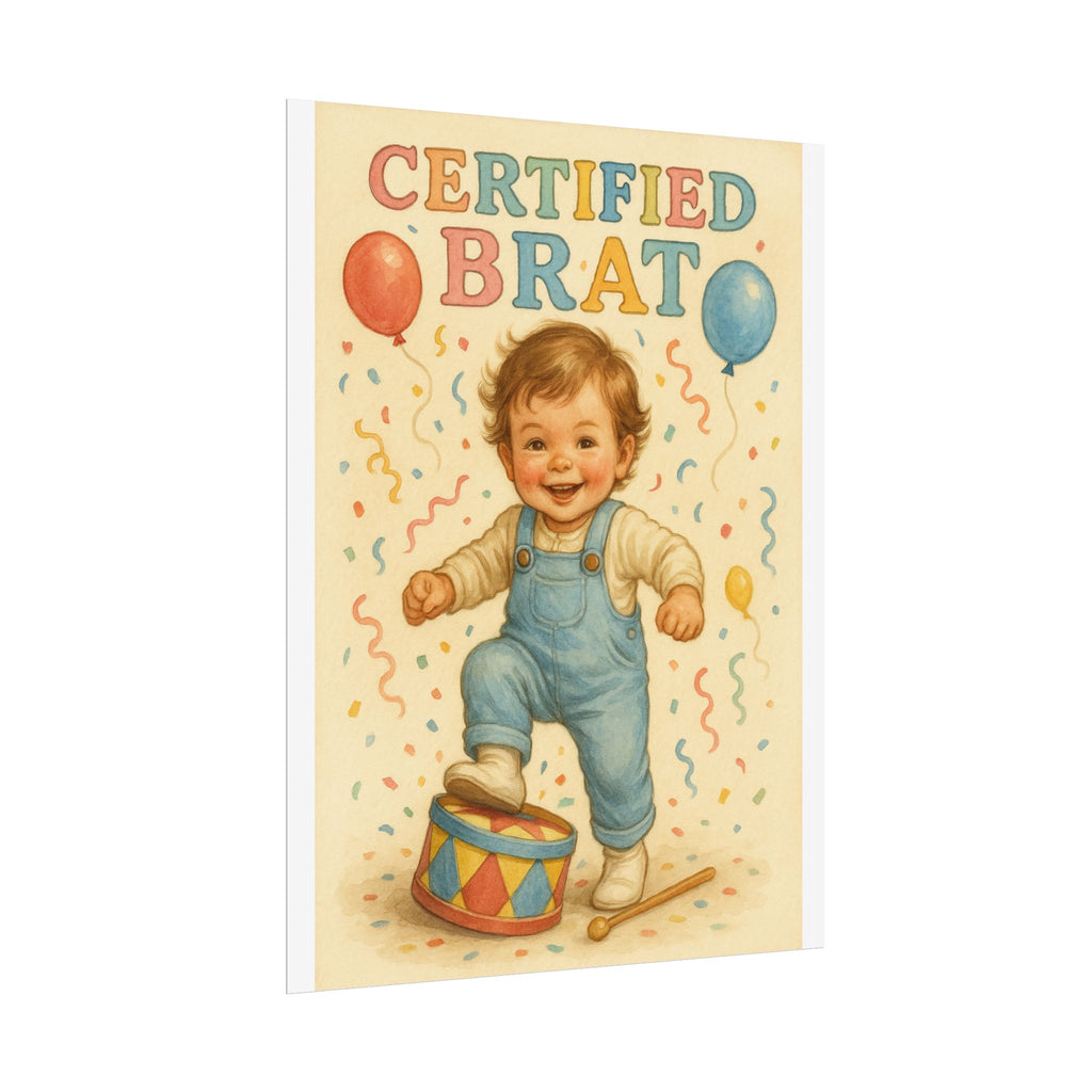 Certified Brat Poster 6" x 8"