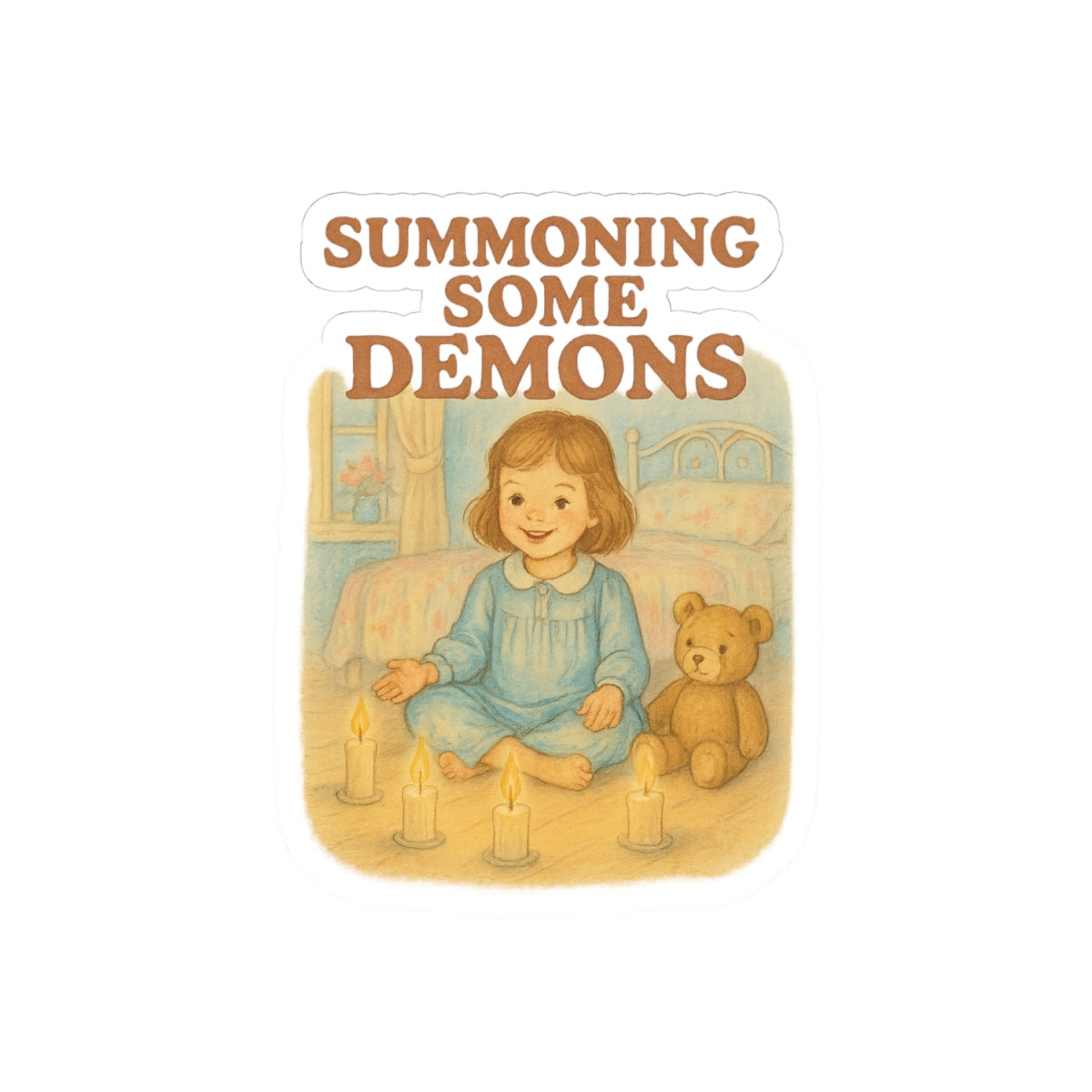 Summoning Some Demons Sticker