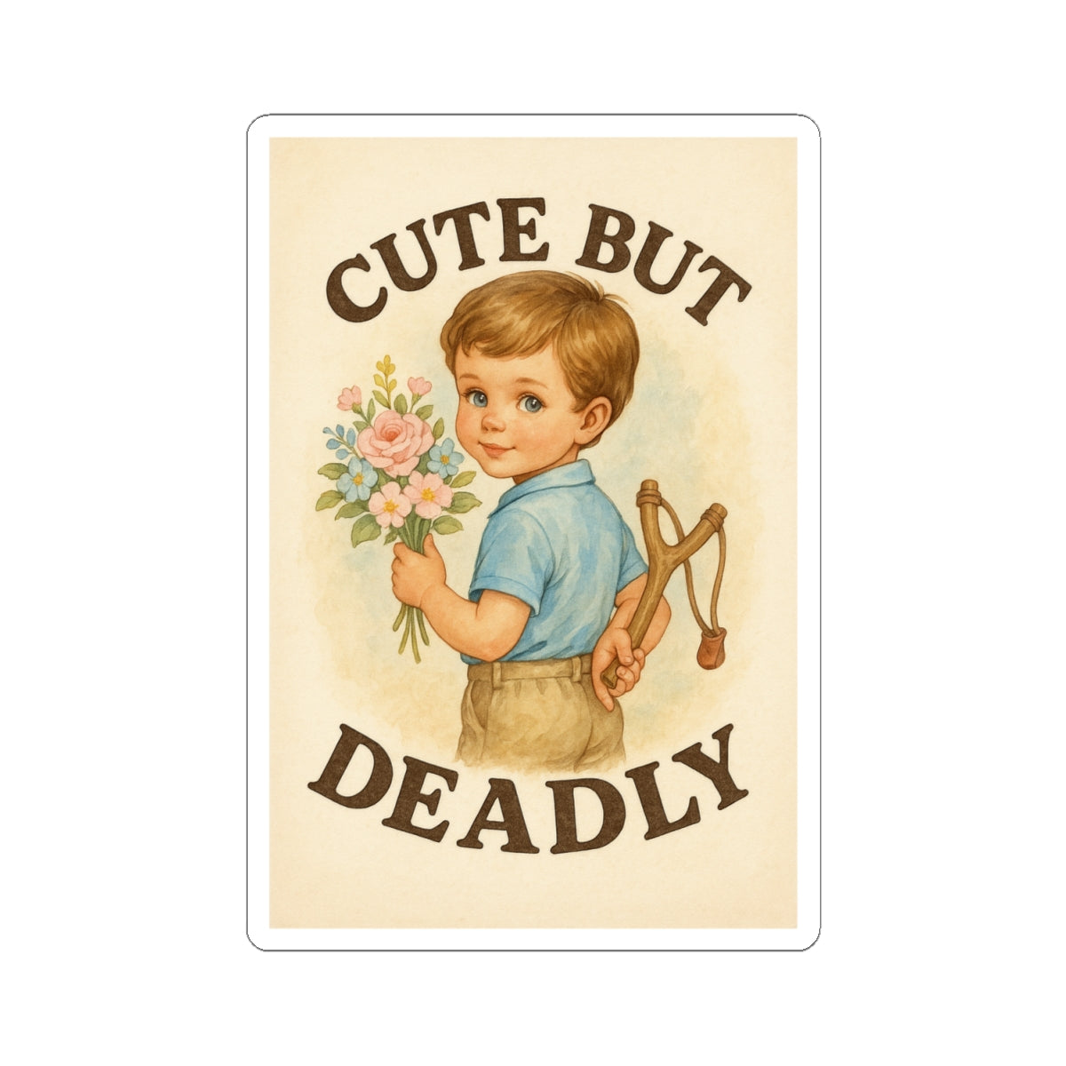 Cute But Deadly Sticker