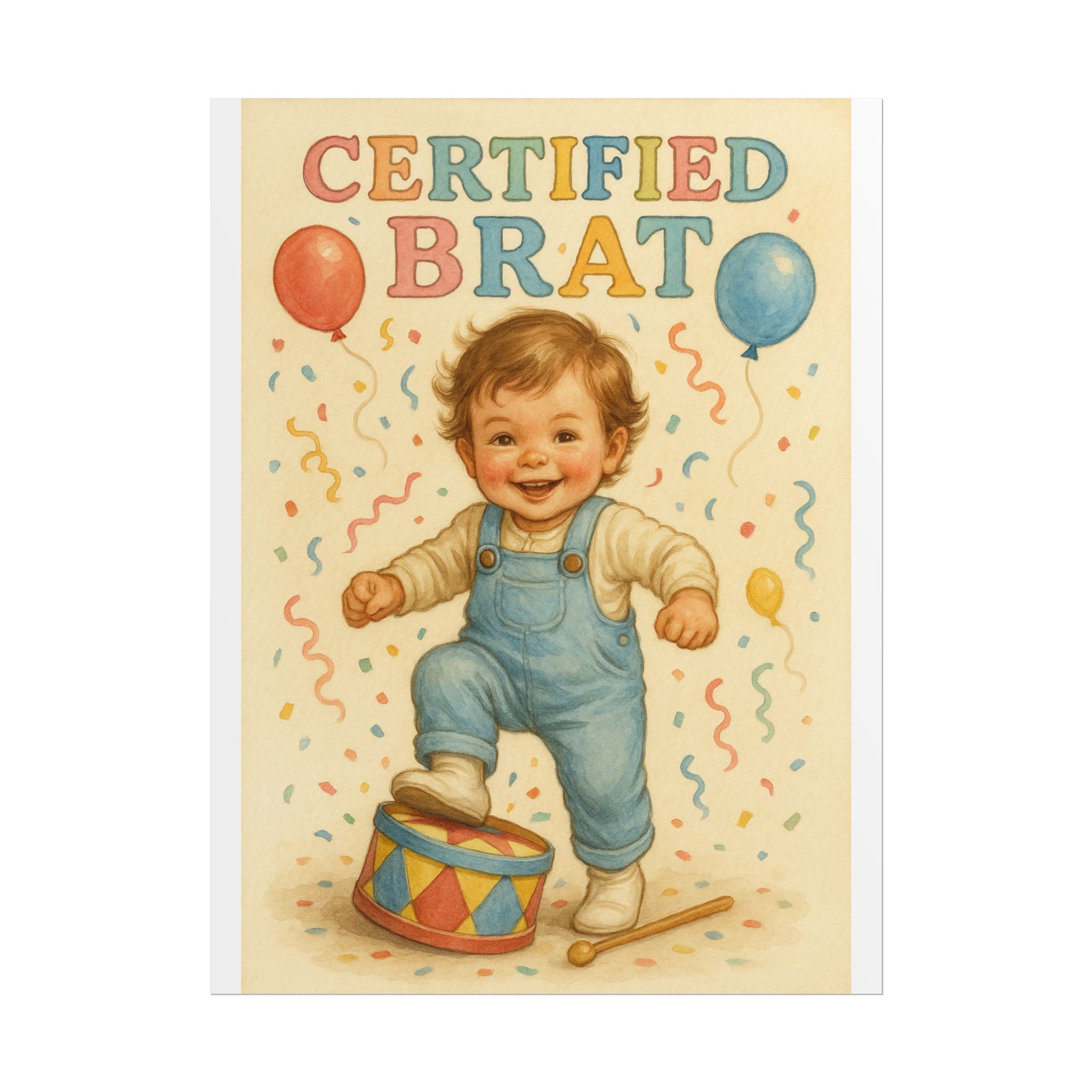 Certified Brat Poster 6" x 8"