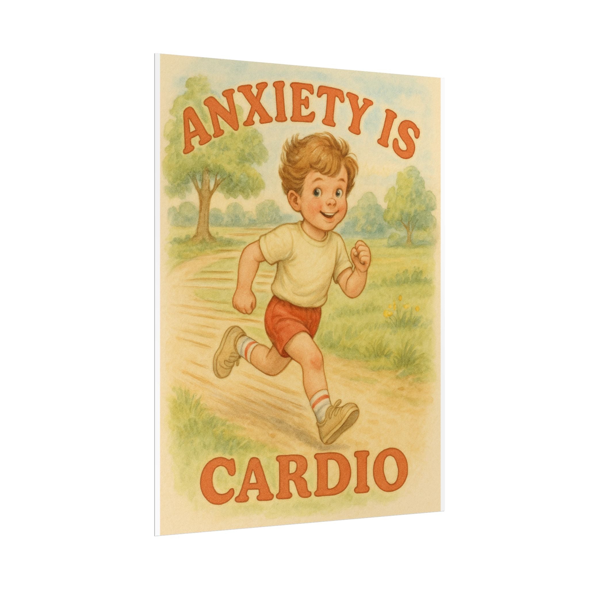 Anxiety Is My Cardio Poster 6" x 8"