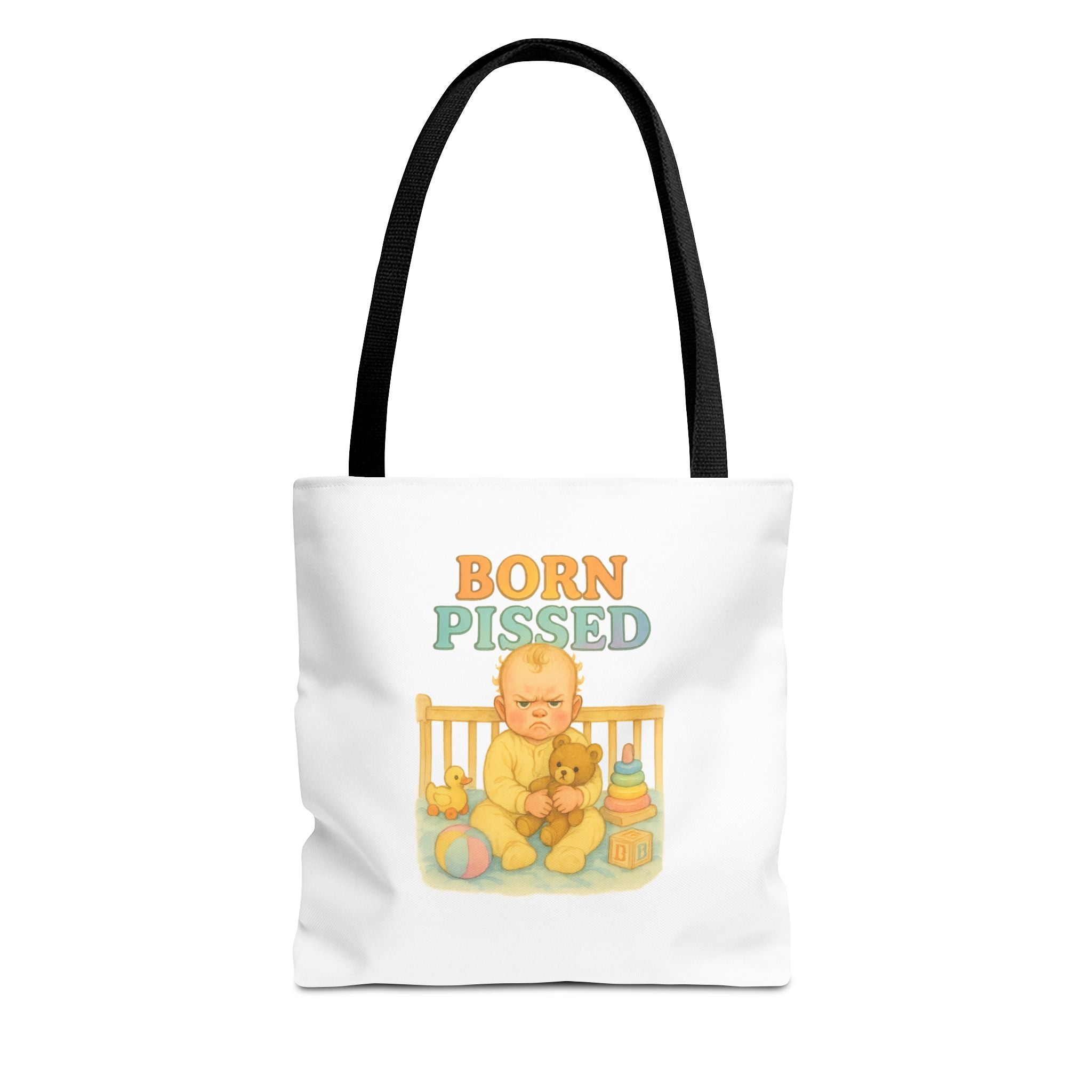 Born Pissed & Candy Chaos - Tote Bag  Fun Eco-Friendly Shoulder Bag