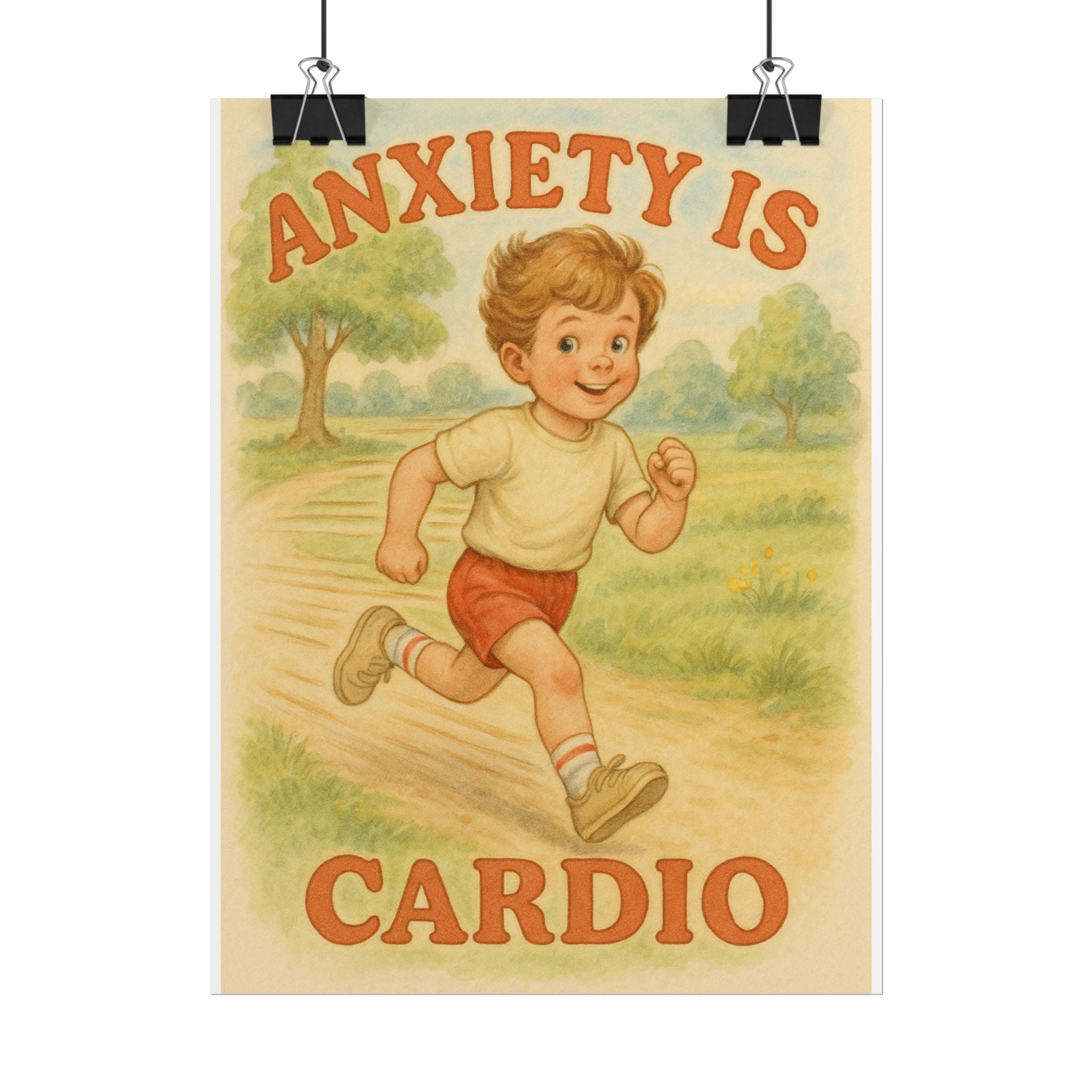 Anxiety Is My Cardio Poster 6" x 8"