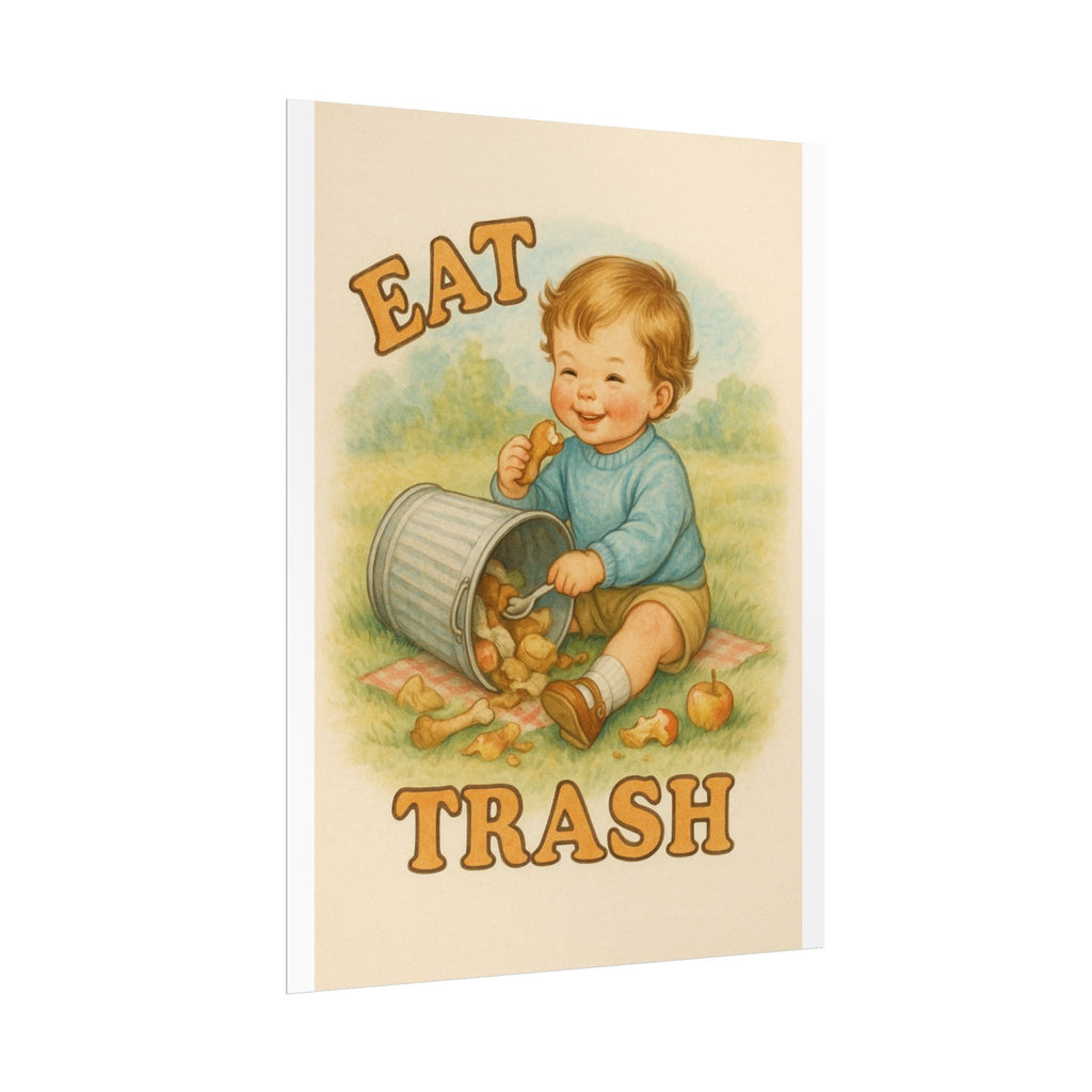 Eat Trash Poster 6" x 8"