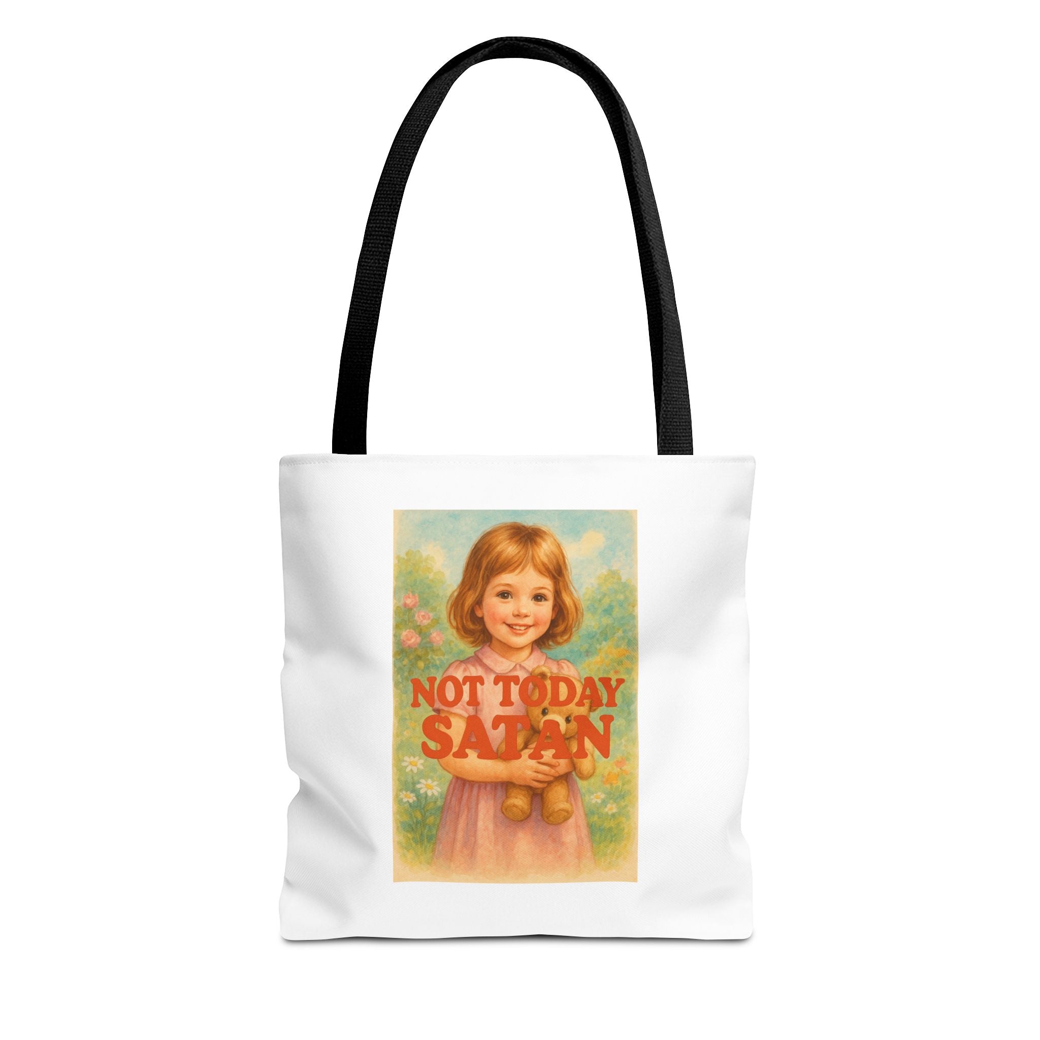 Not Today Satan & Candy Chaos - Tote Bag  Fun Eco-Friendly Shoulder Bag