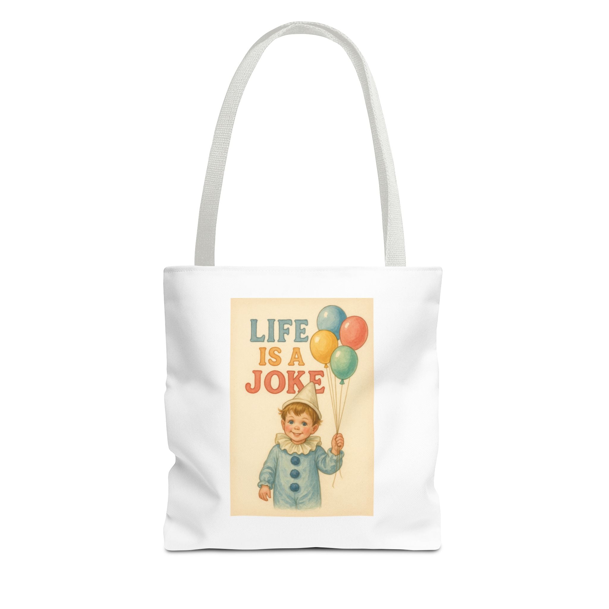Life Is A Joke & Candy Chaos - Tote Bag  Fun Eco-Friendly Shoulder Bag