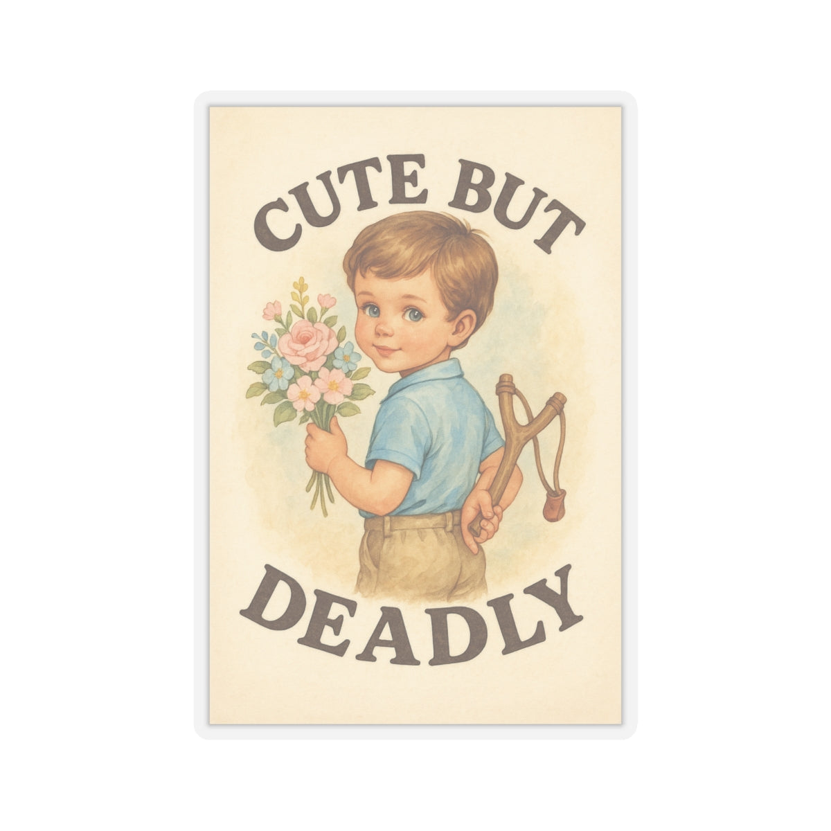 Cute But Deadly Sticker