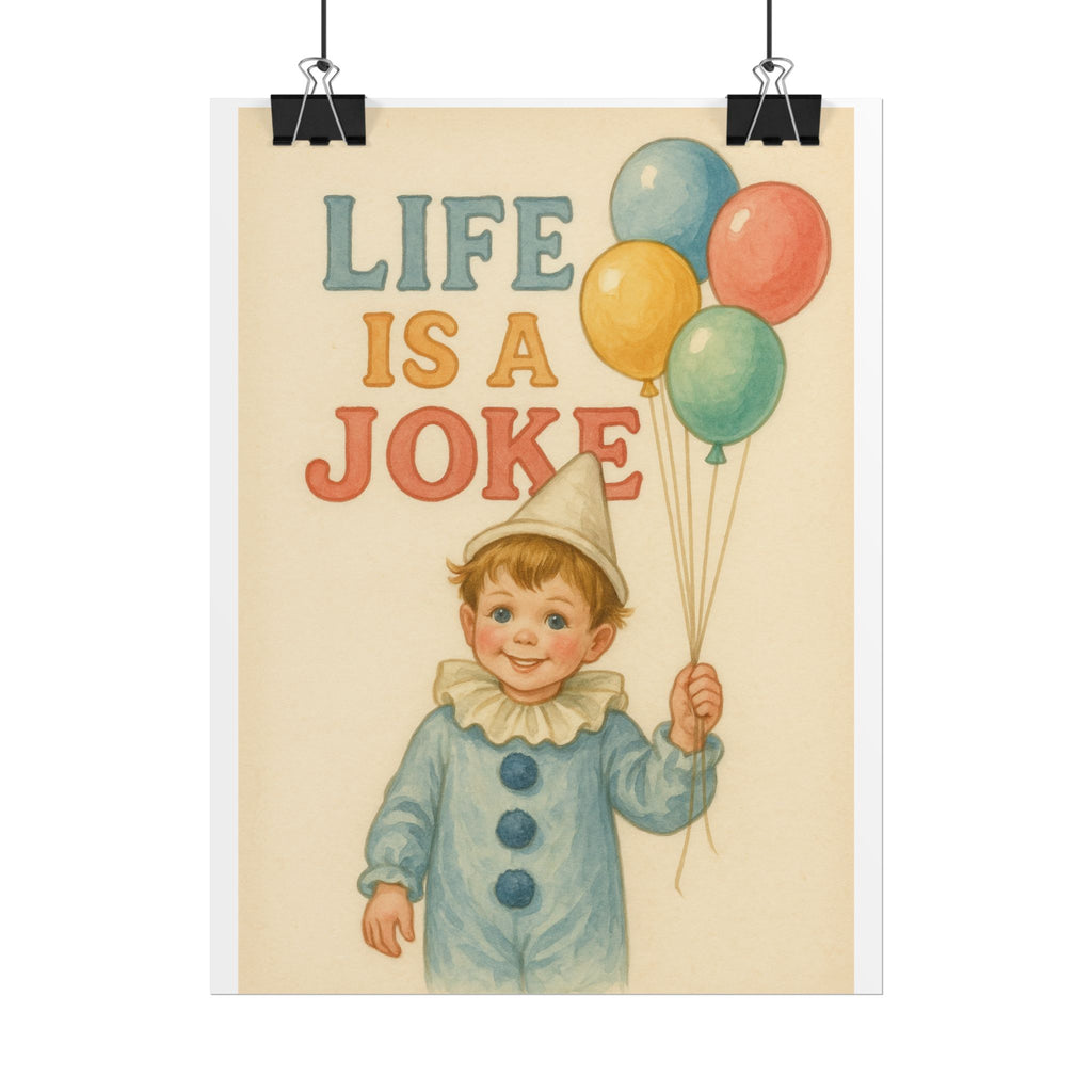 Life Is A Joke Poster 6" x 8"