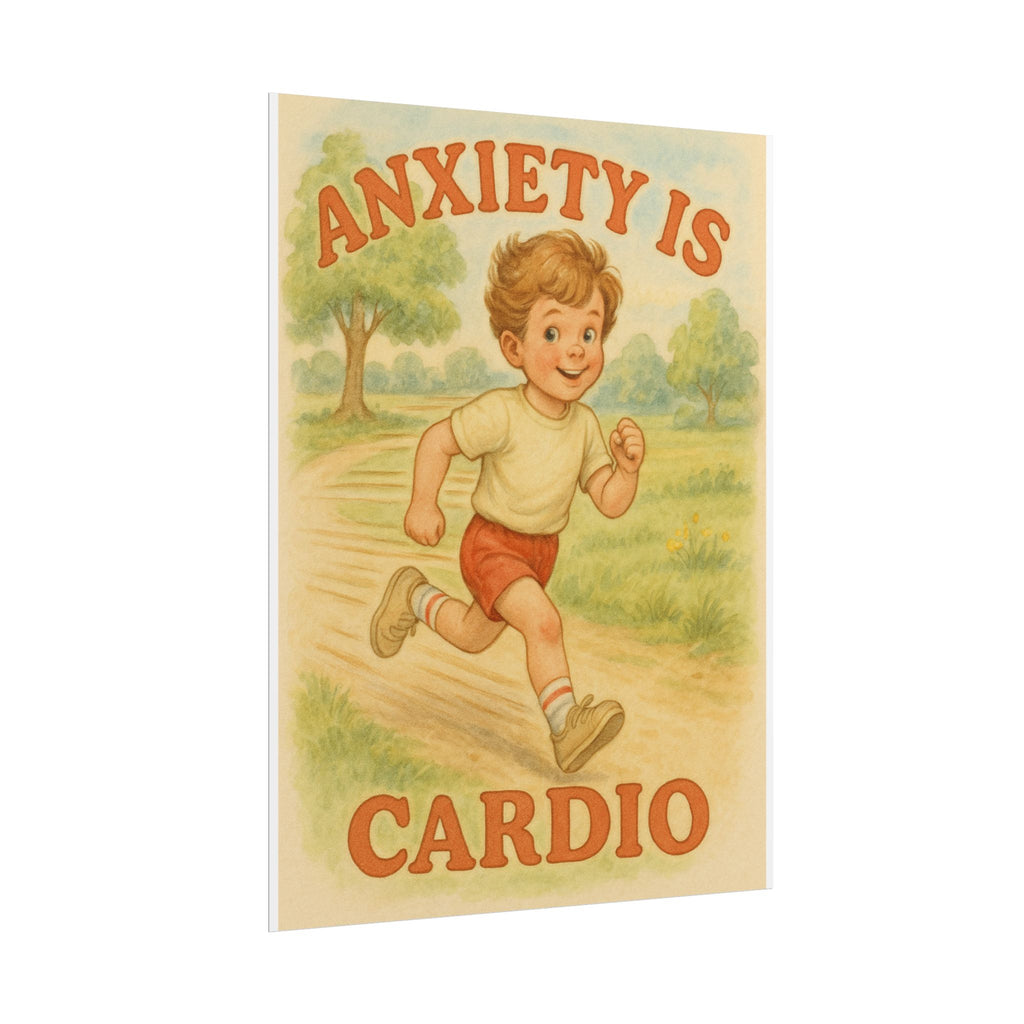 Anxiety Is My Cardio Poster 6" x 8"