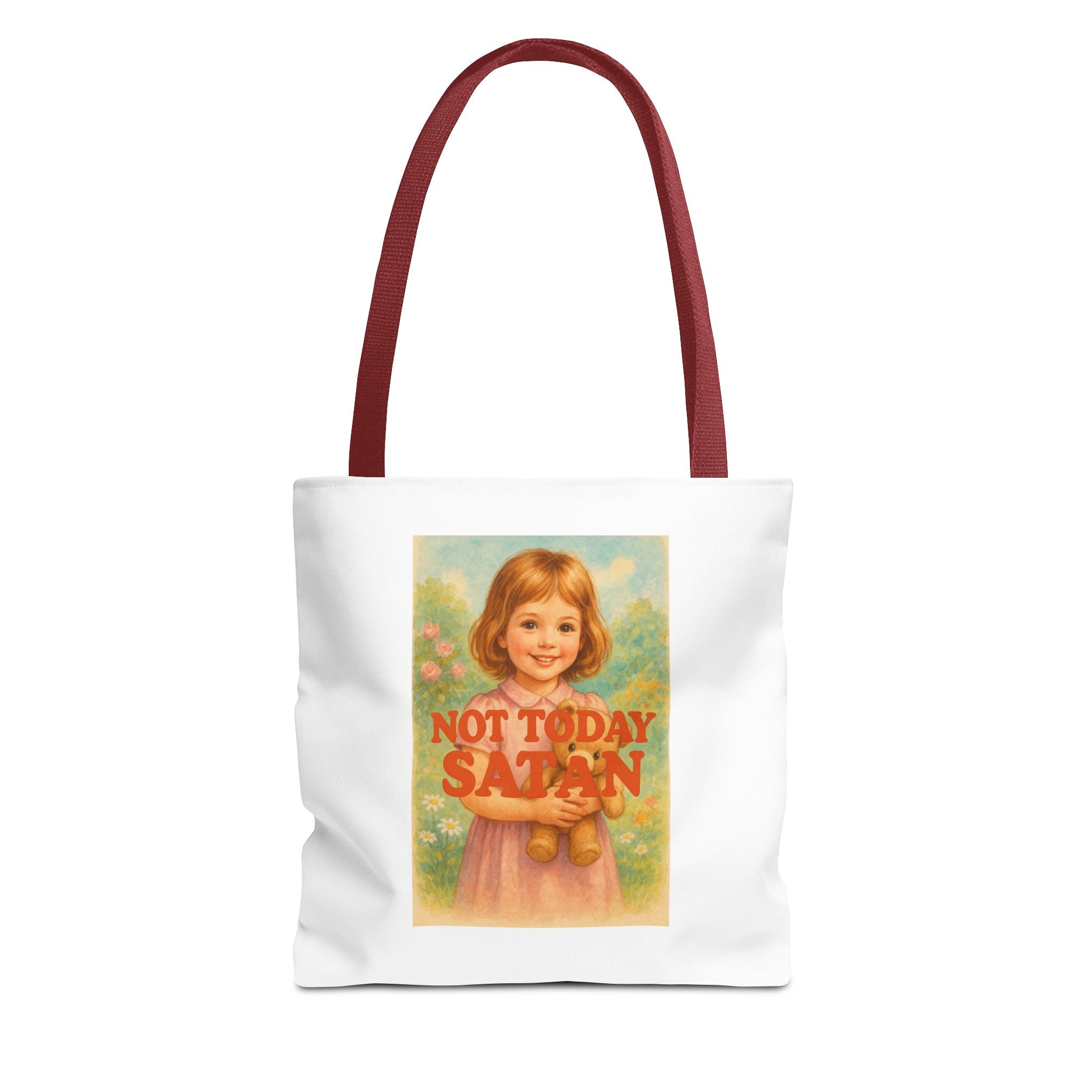Not Today Satan & Candy Chaos - Tote Bag  Fun Eco-Friendly Shoulder Bag
