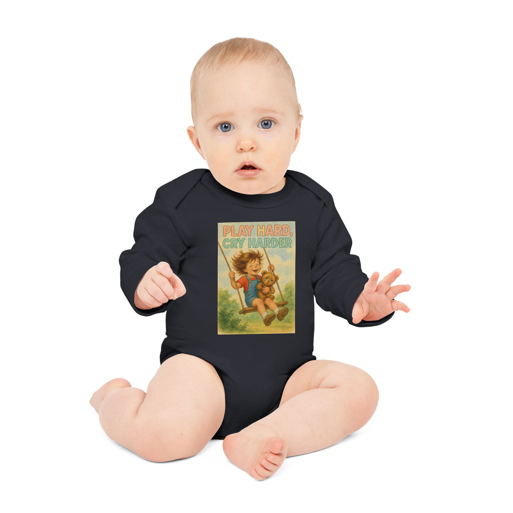 Play Hard, Cry Harder - Funny Baby Bodysuit