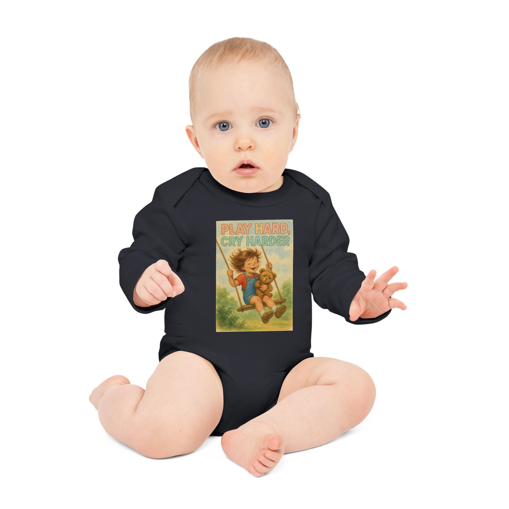 Play Hard, Cry Harder - Funny Baby Bodysuit