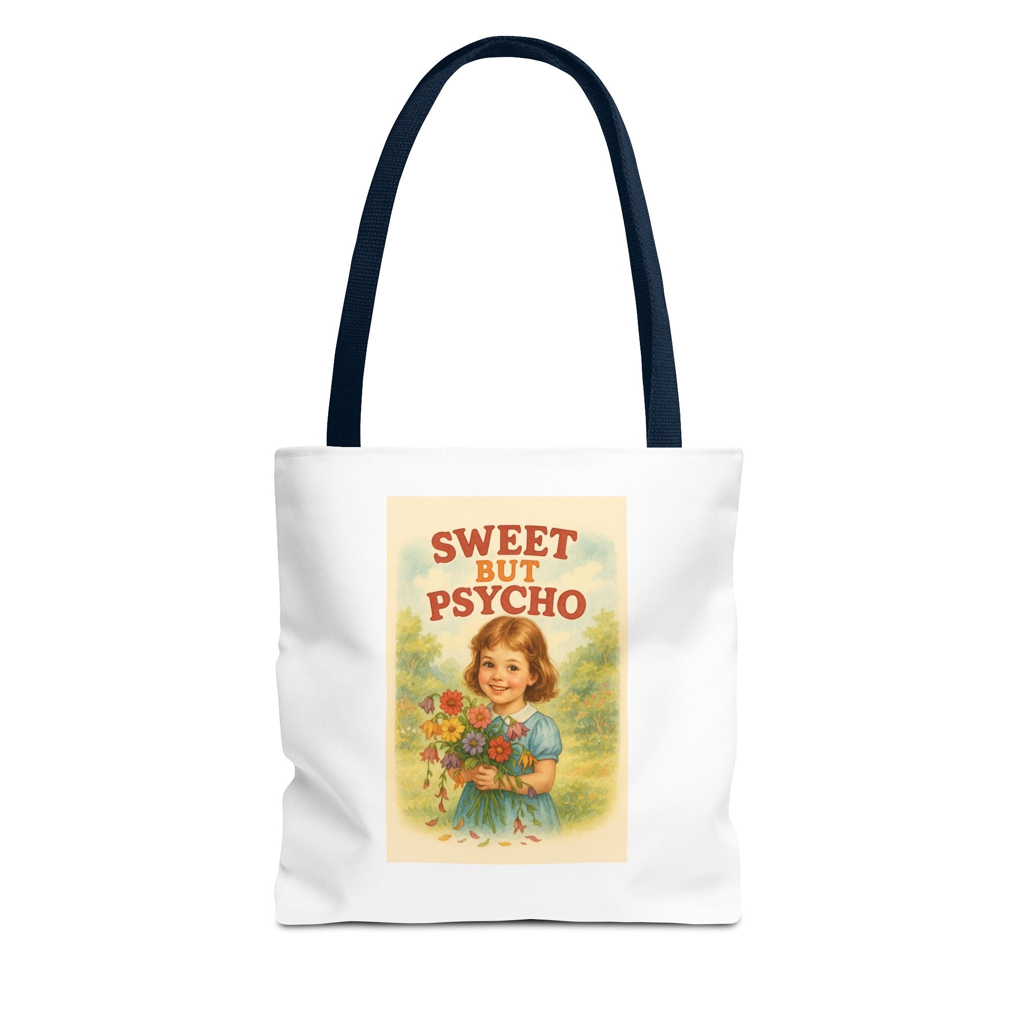 Sweet But Psycho & Candy Chaos - Tote Bag  Fun Eco-Friendly Shoulder Bag