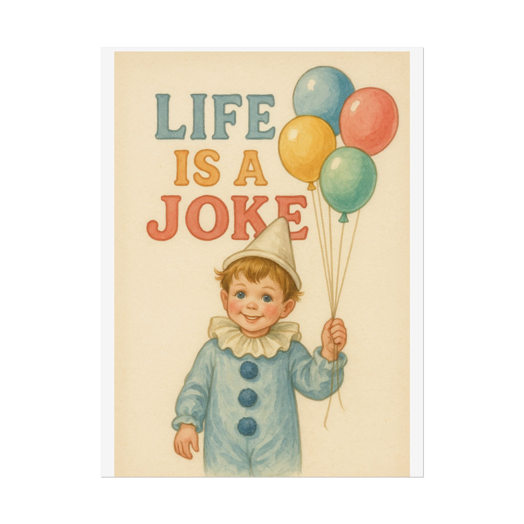 Life Is A Joke Poster 6" x 8"