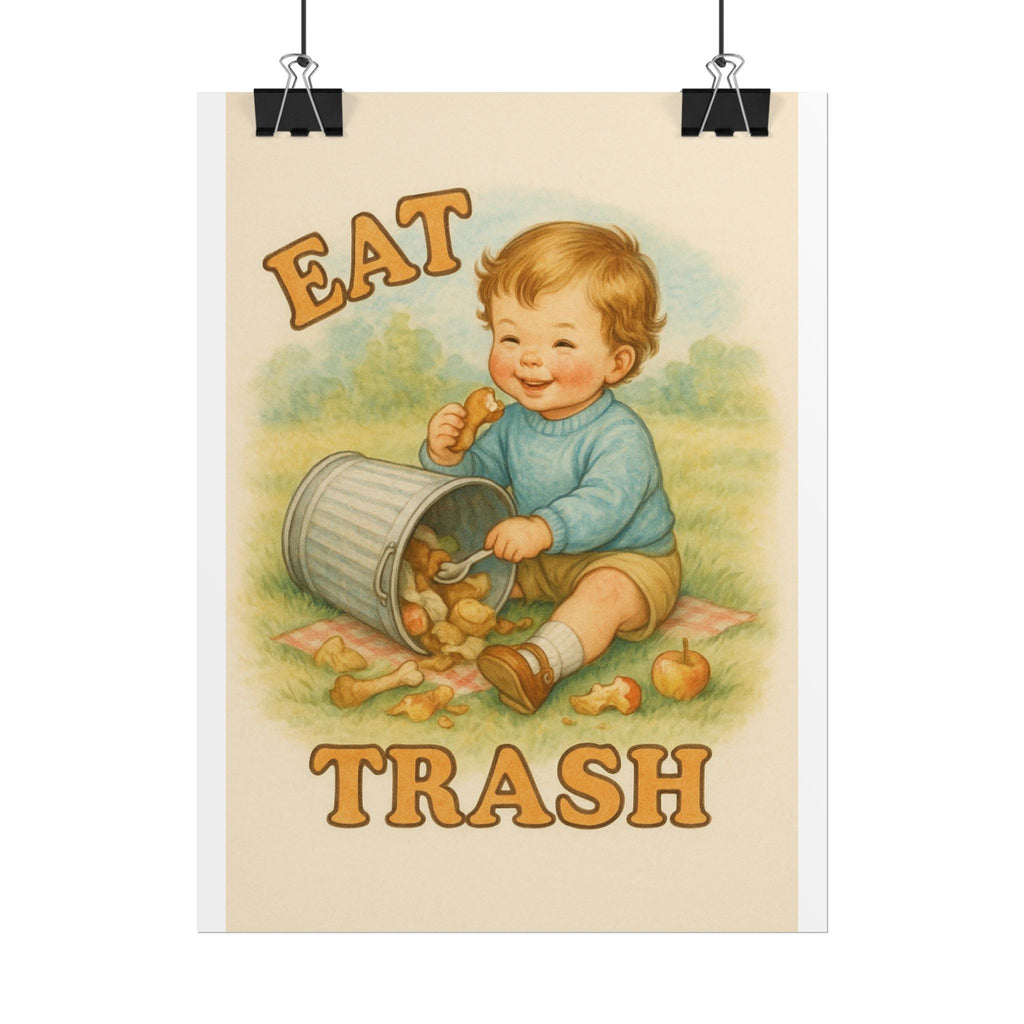 Eat Trash Poster 6" x 8"