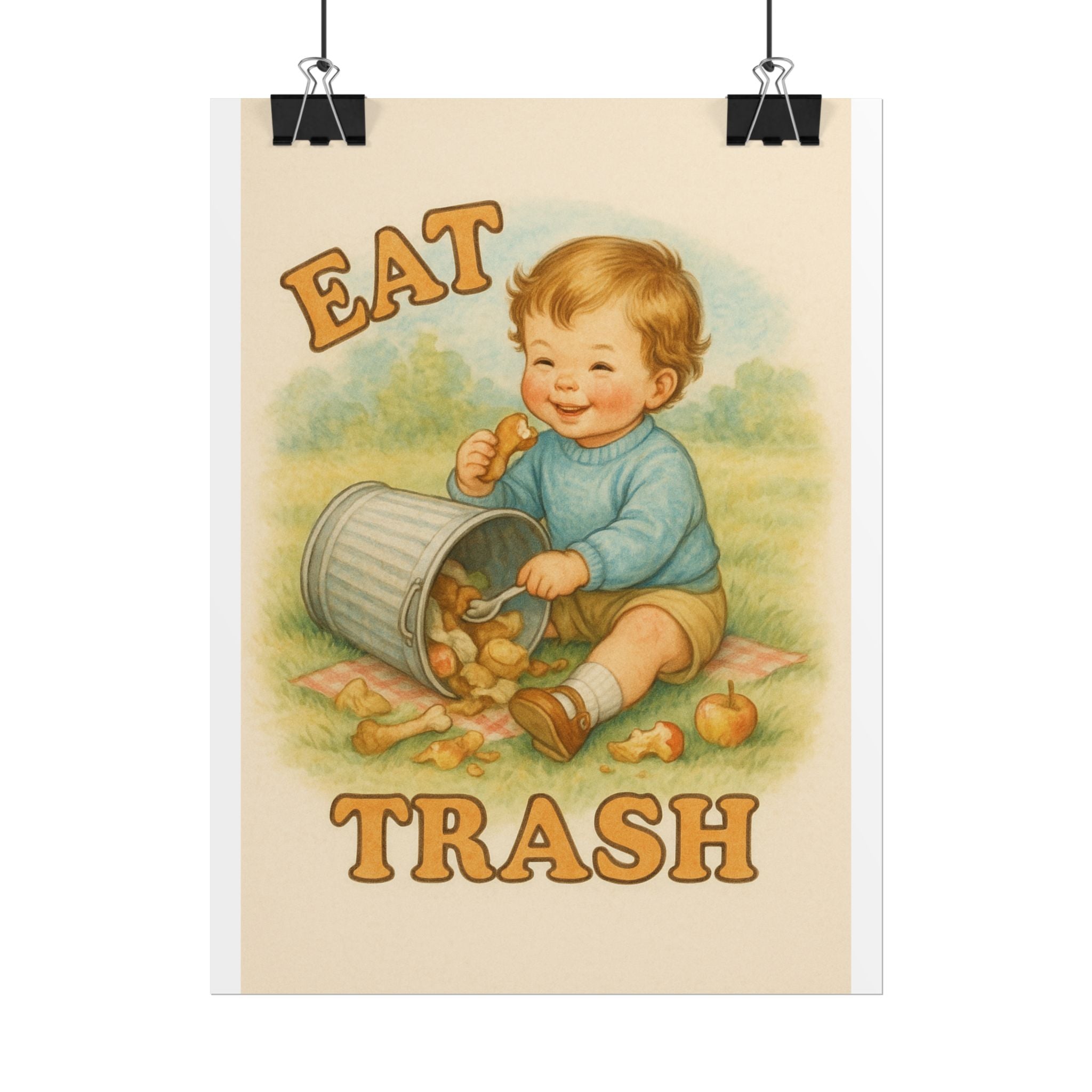 Eat Trash Poster 6" x 8"