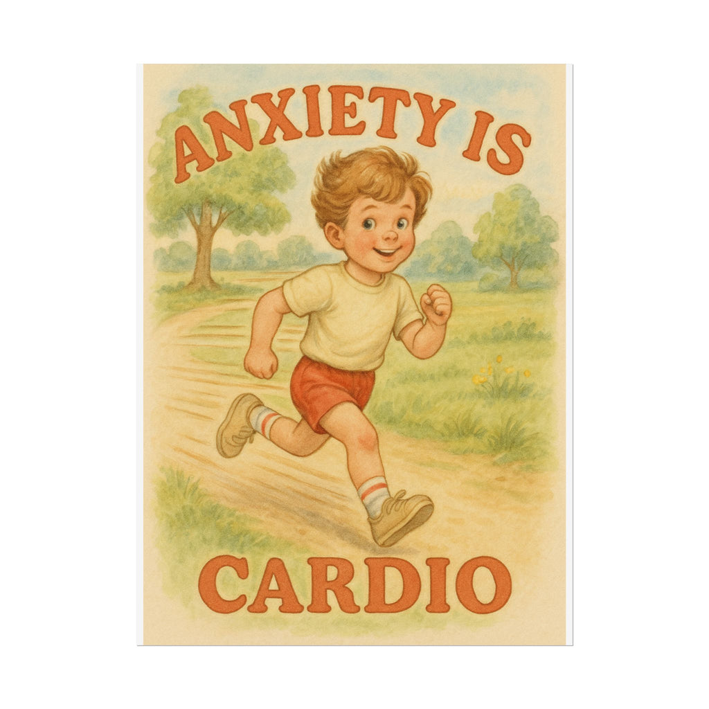 Anxiety Is My Cardio Poster 6" x 8"