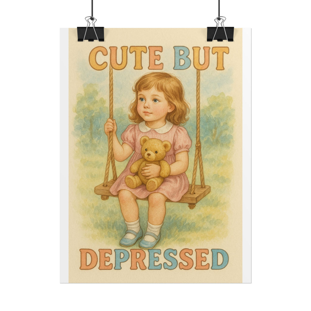 Cut But Depressed Poster 6" x 8"