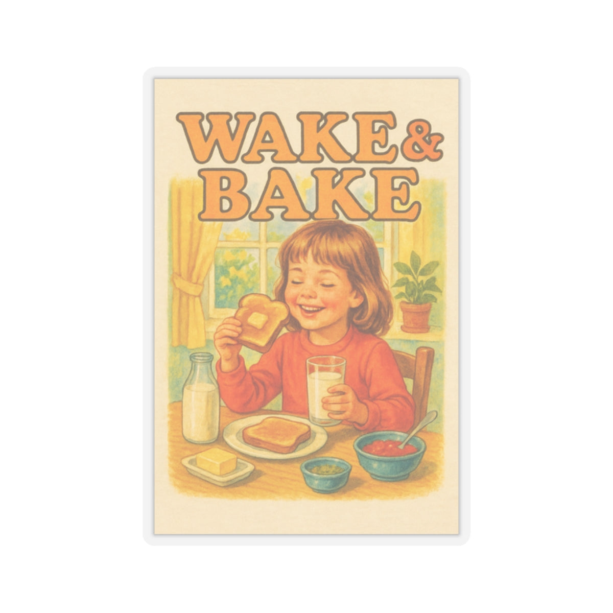 Wake & Bake Sticker